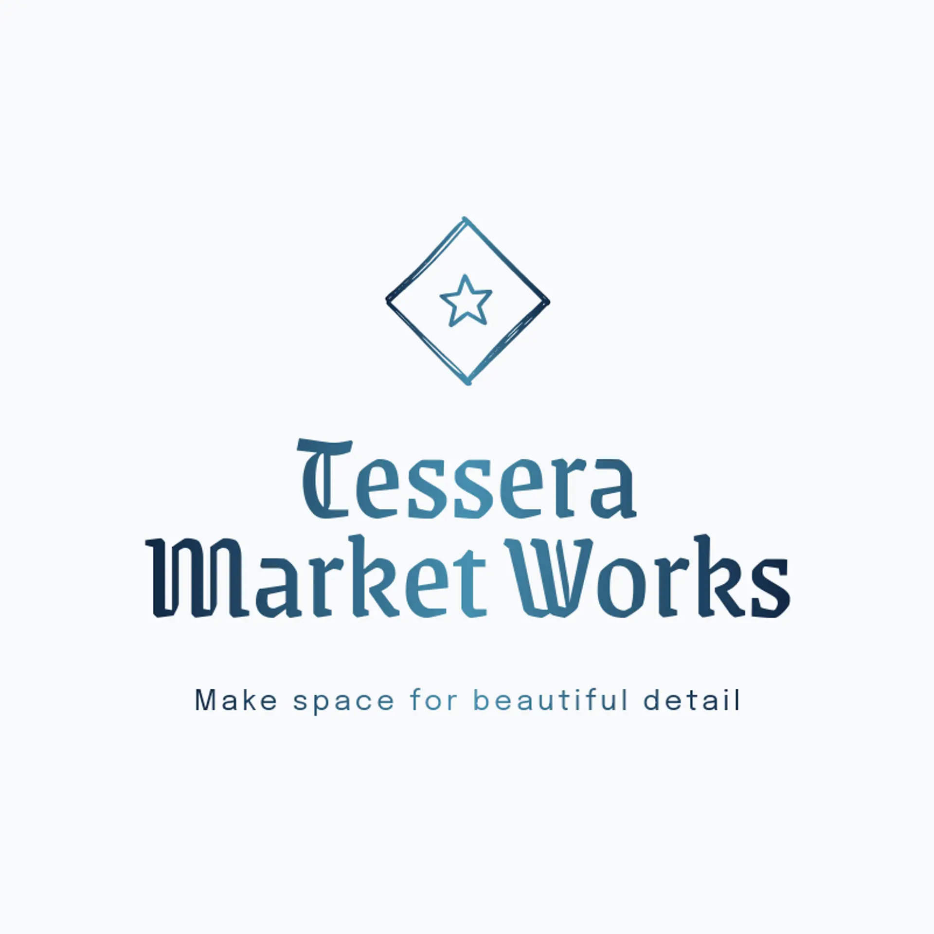 Tessera Market Works logo for arabic