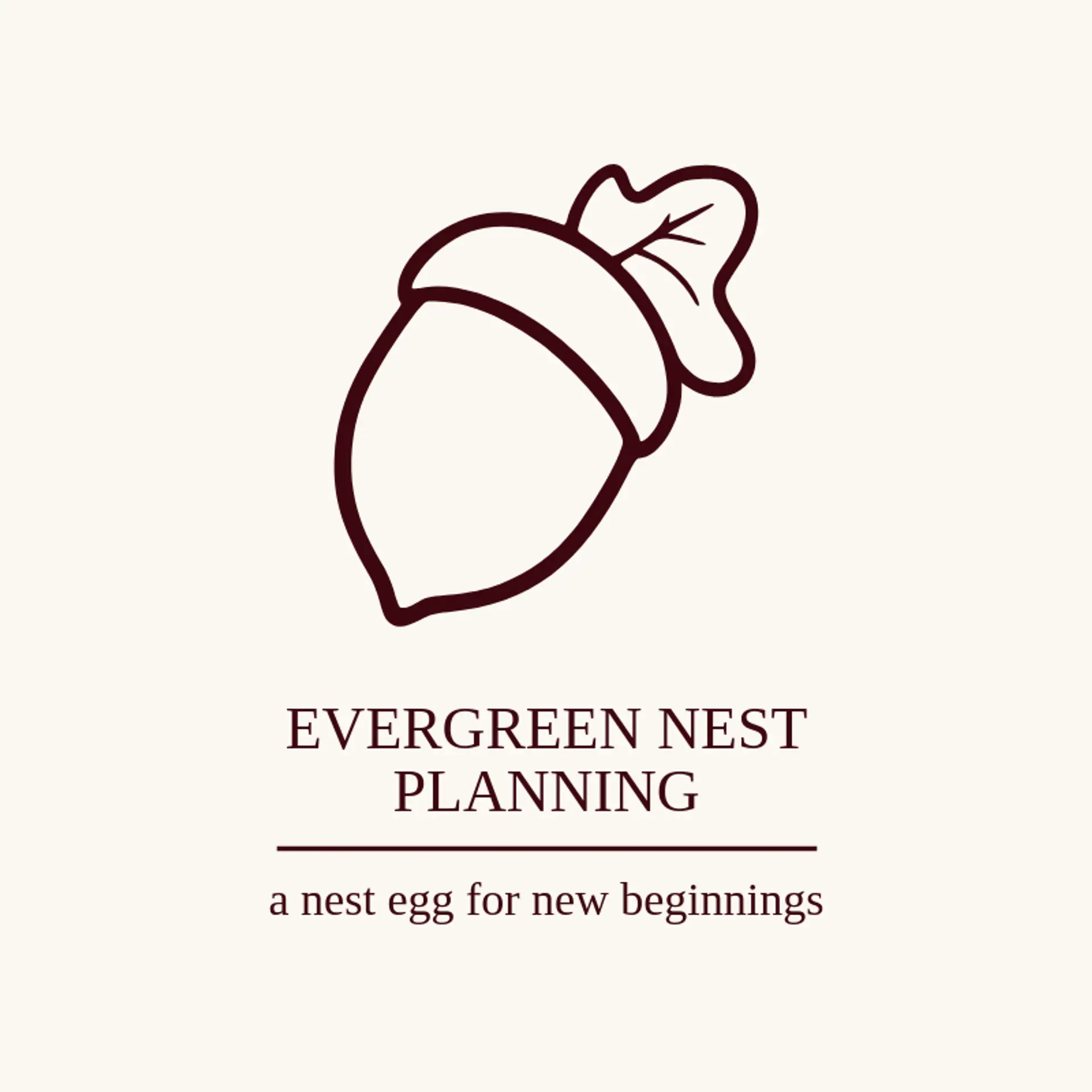 Evergreen Nest Planning logo for retirement