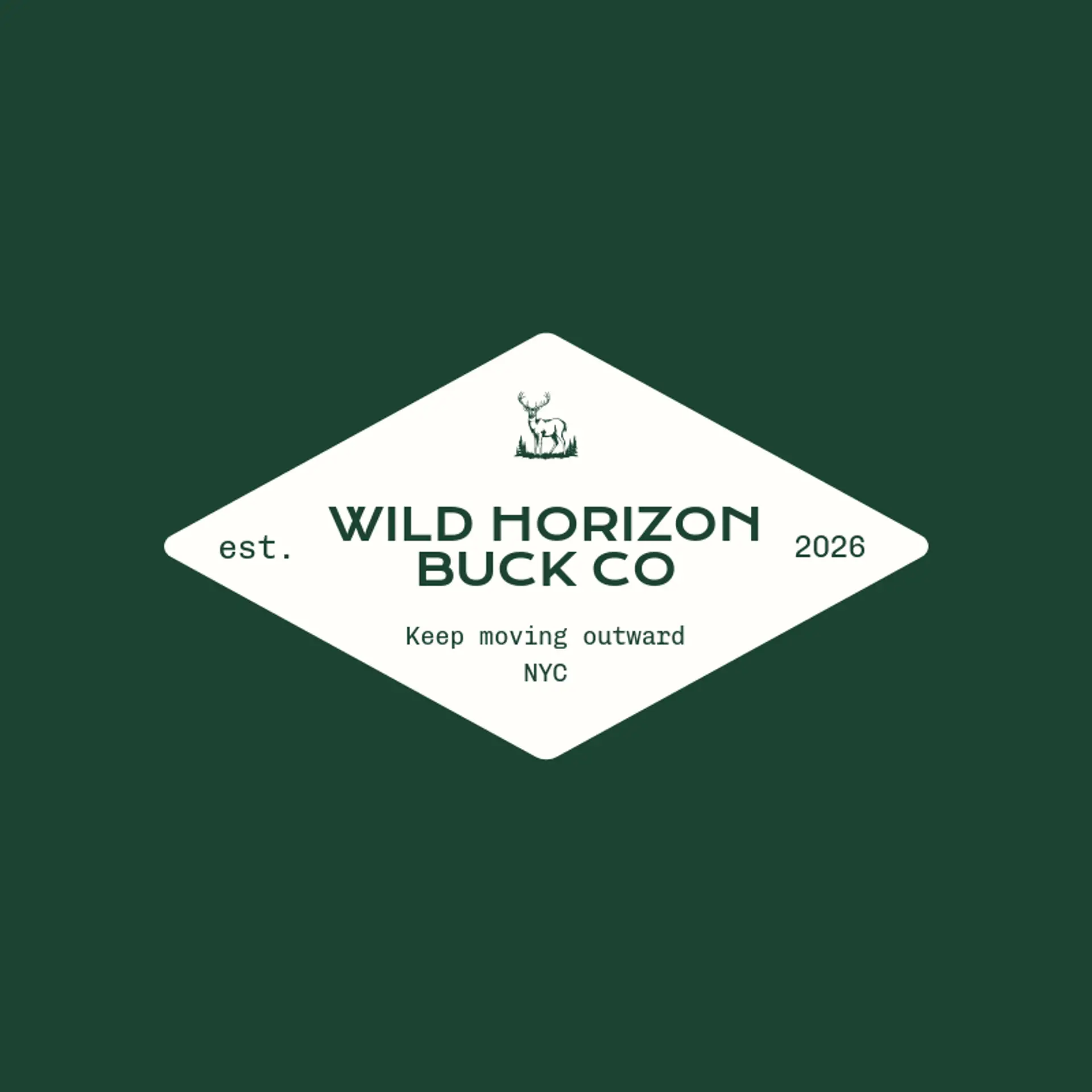 Wild Horizon Buck Co logo for buck