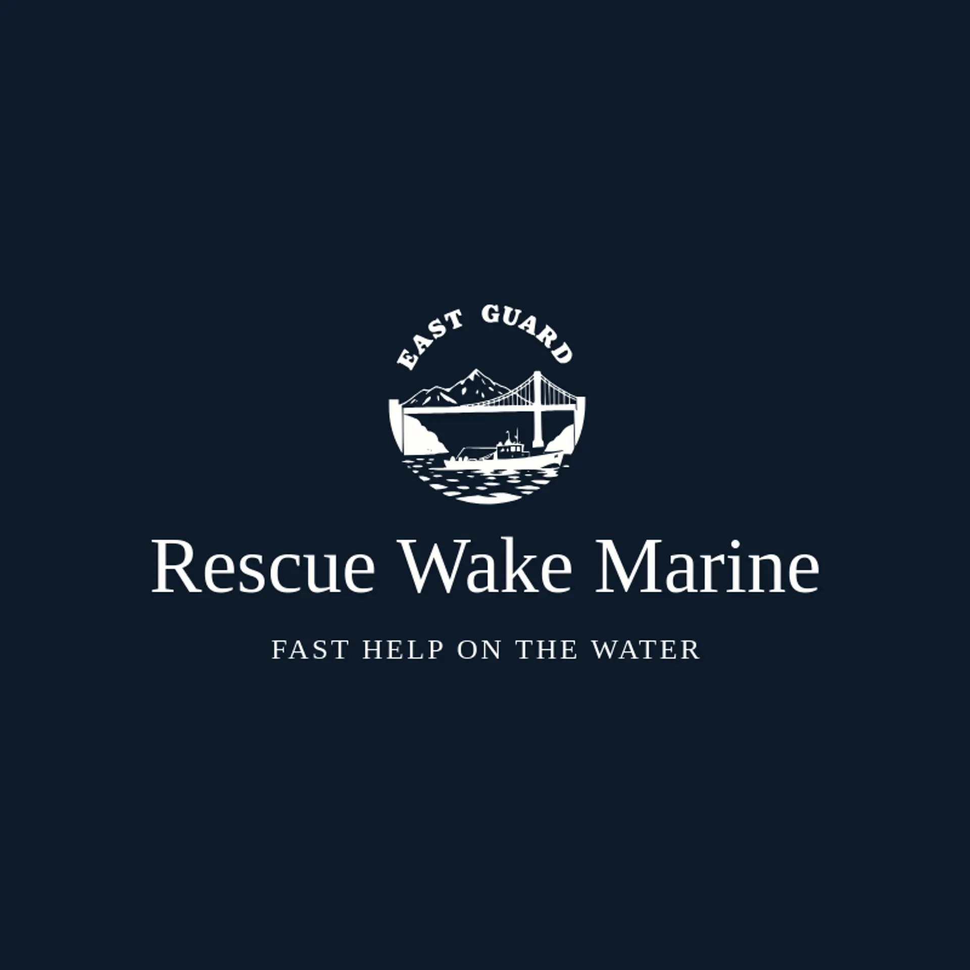 Rescue Wake Marine logo for coast guard