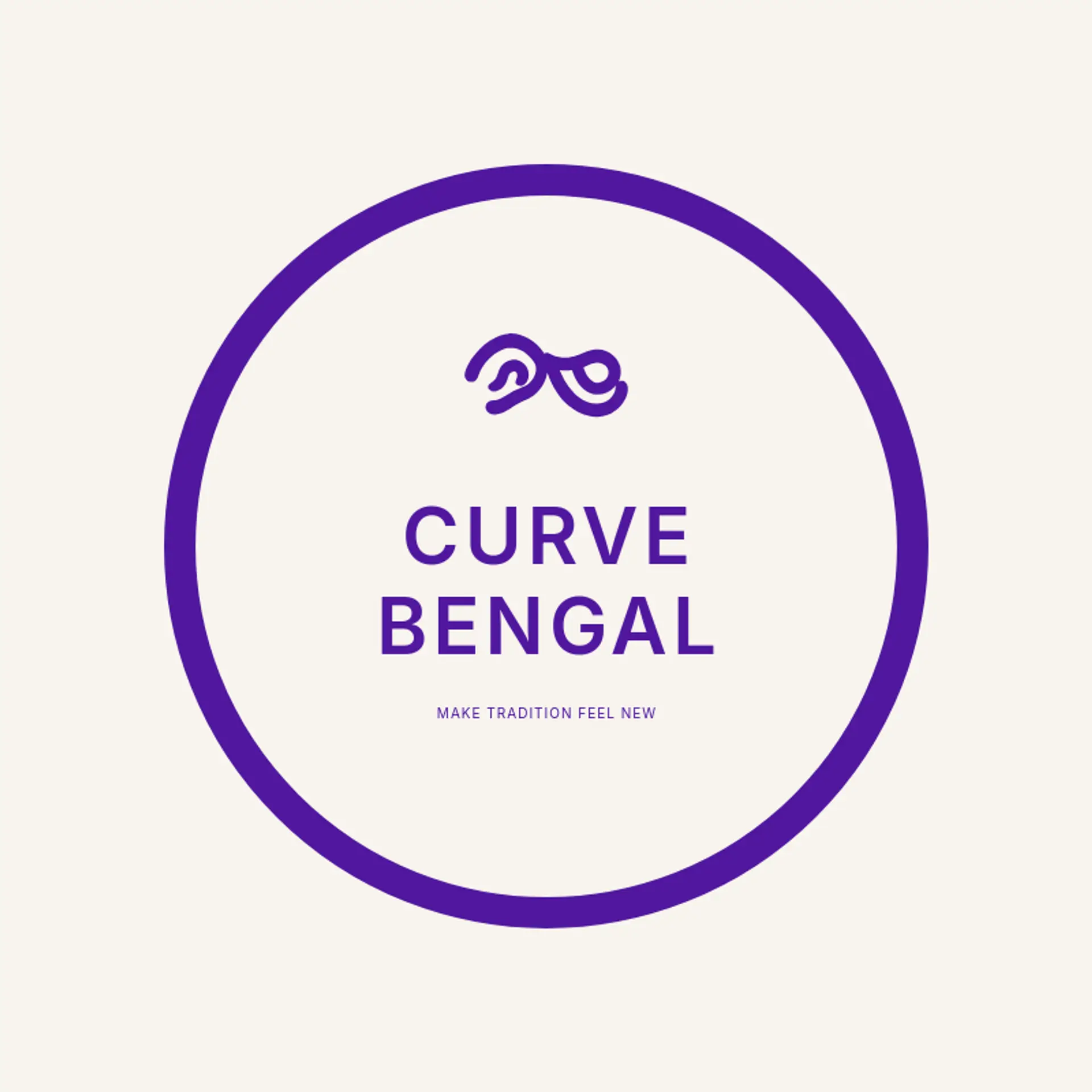 Curve Bengal logo for bengali