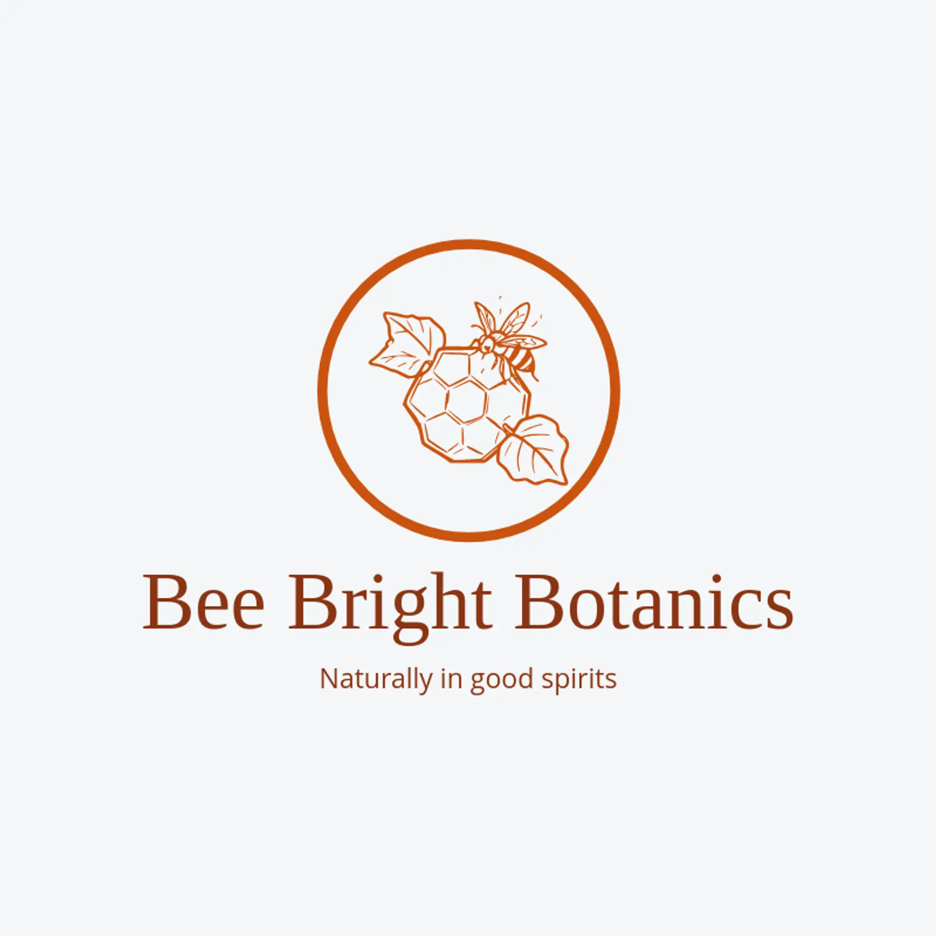 Bee Bright Botanics logo for honeycomb