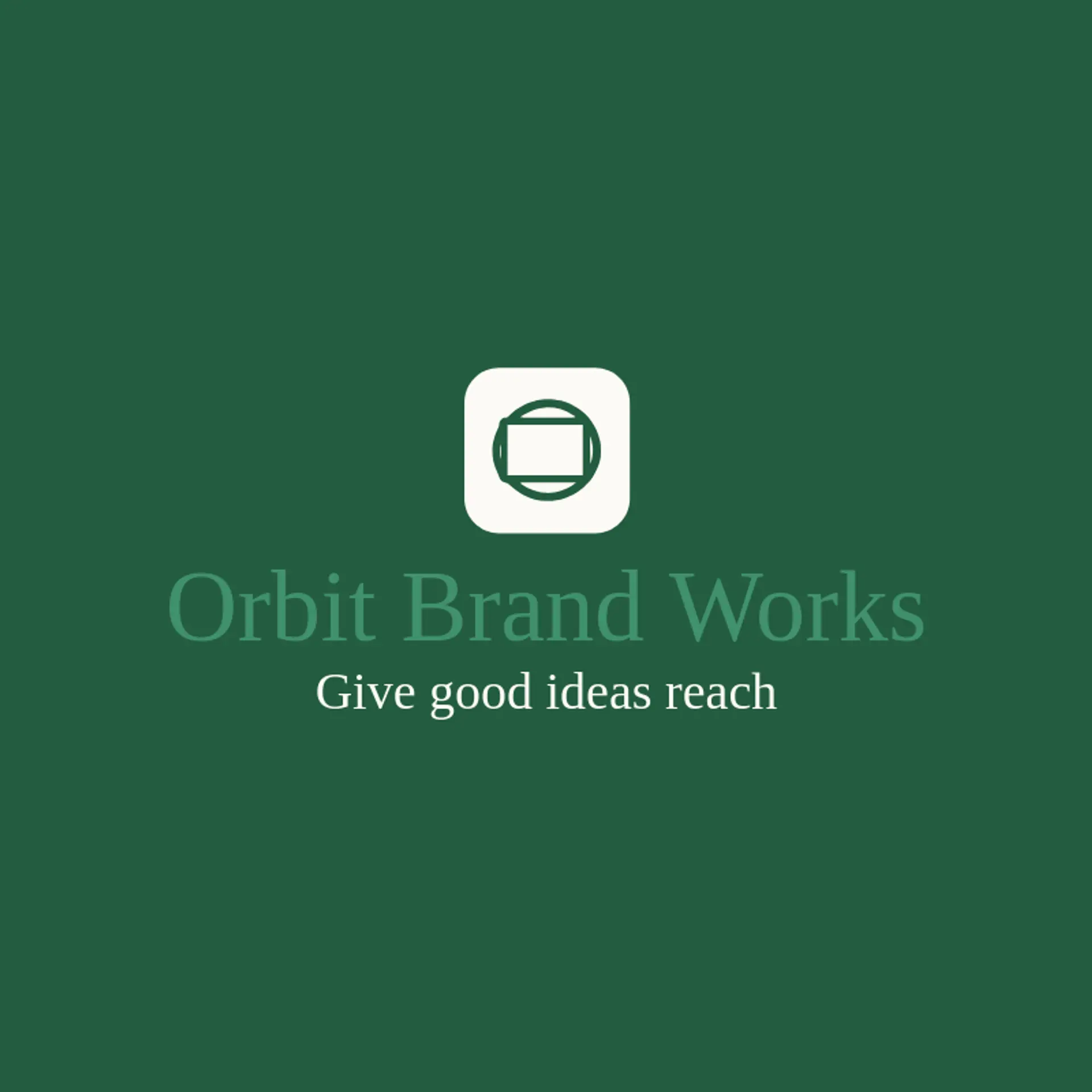 Orbit Brand Works logo for advertisement
