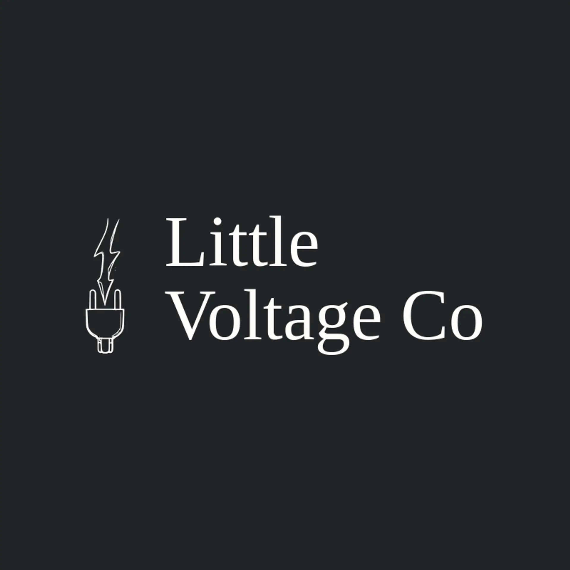 Little Voltage Co logo for plug