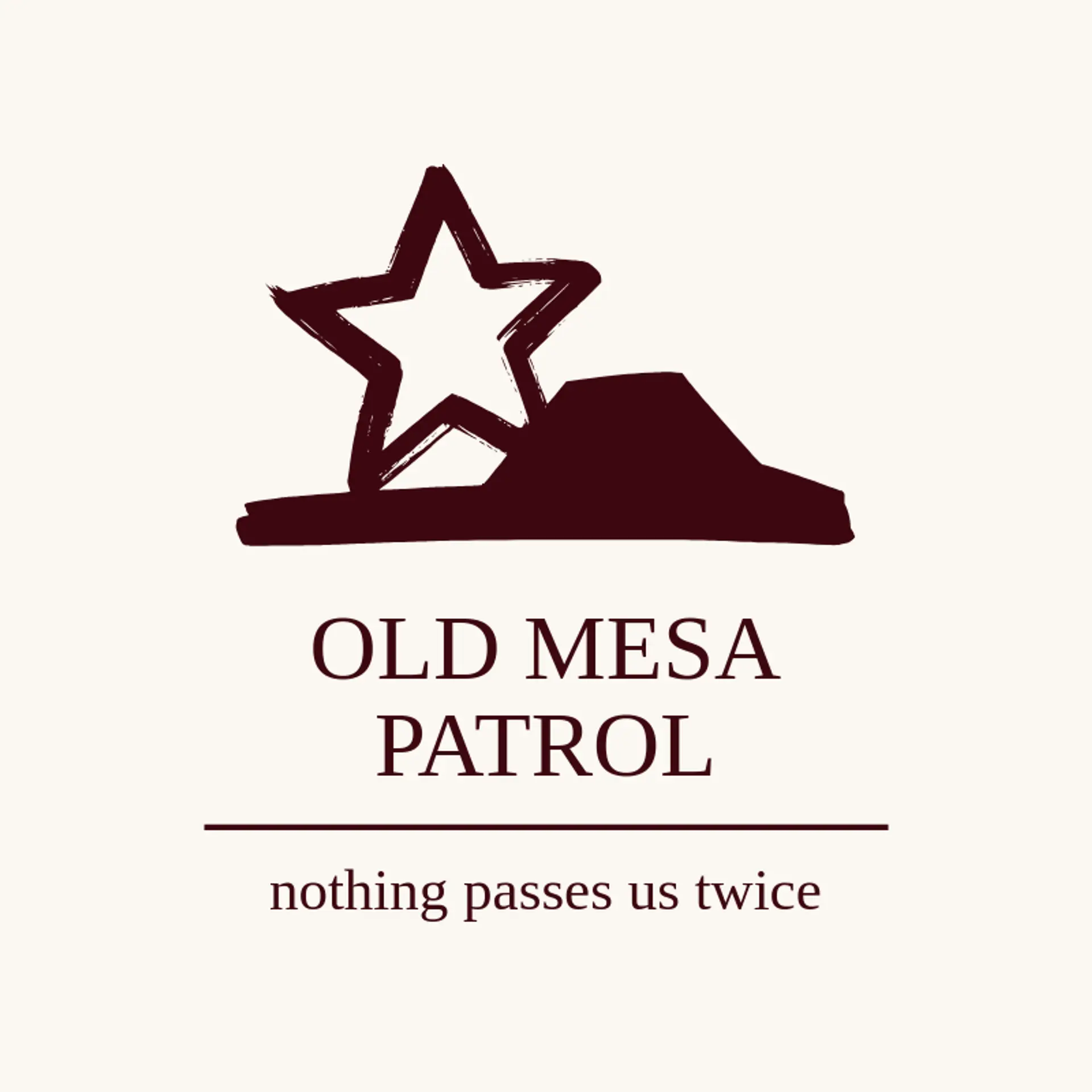 Old Mesa Patrol logo for sheriff