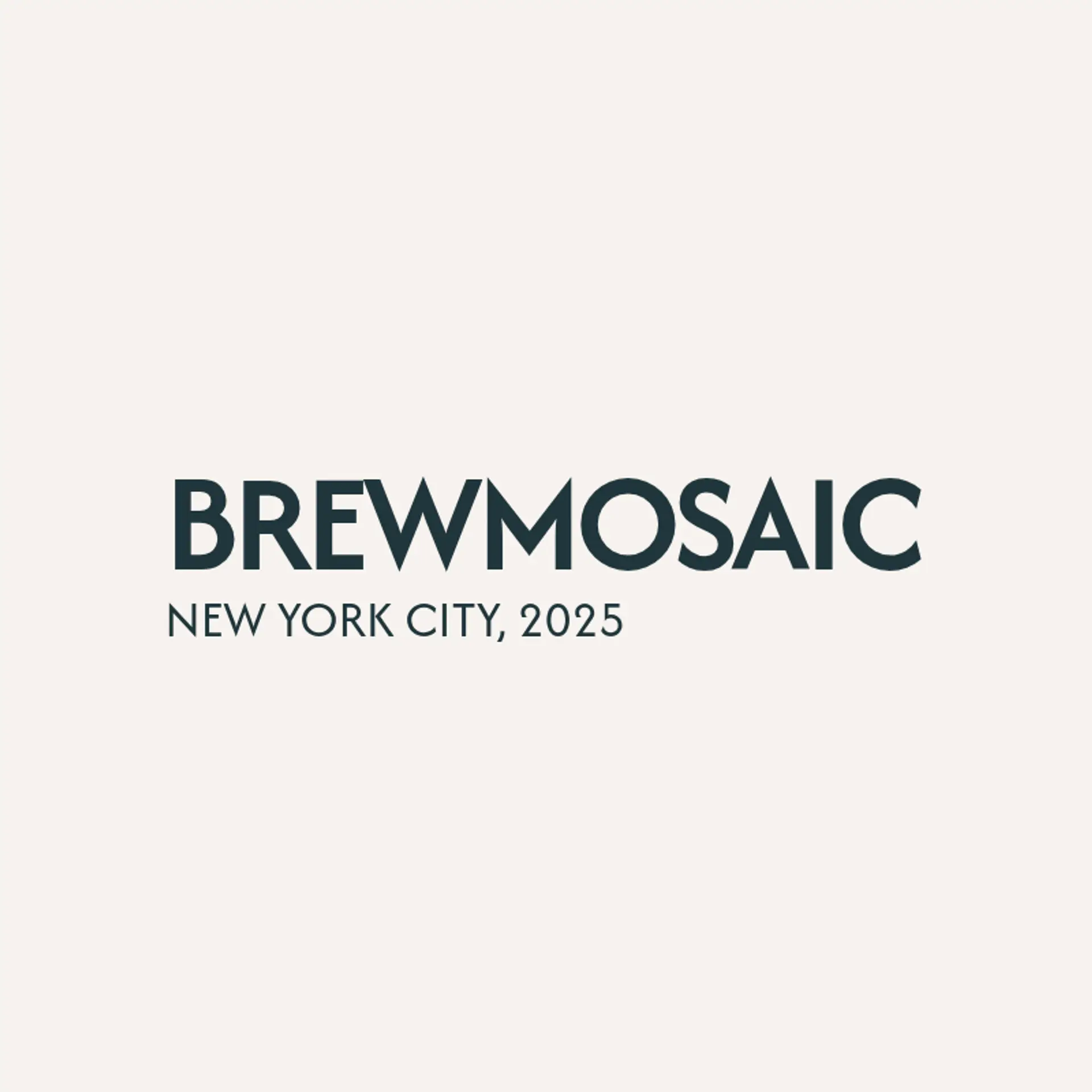 BrewMosaic logo for unique cafe