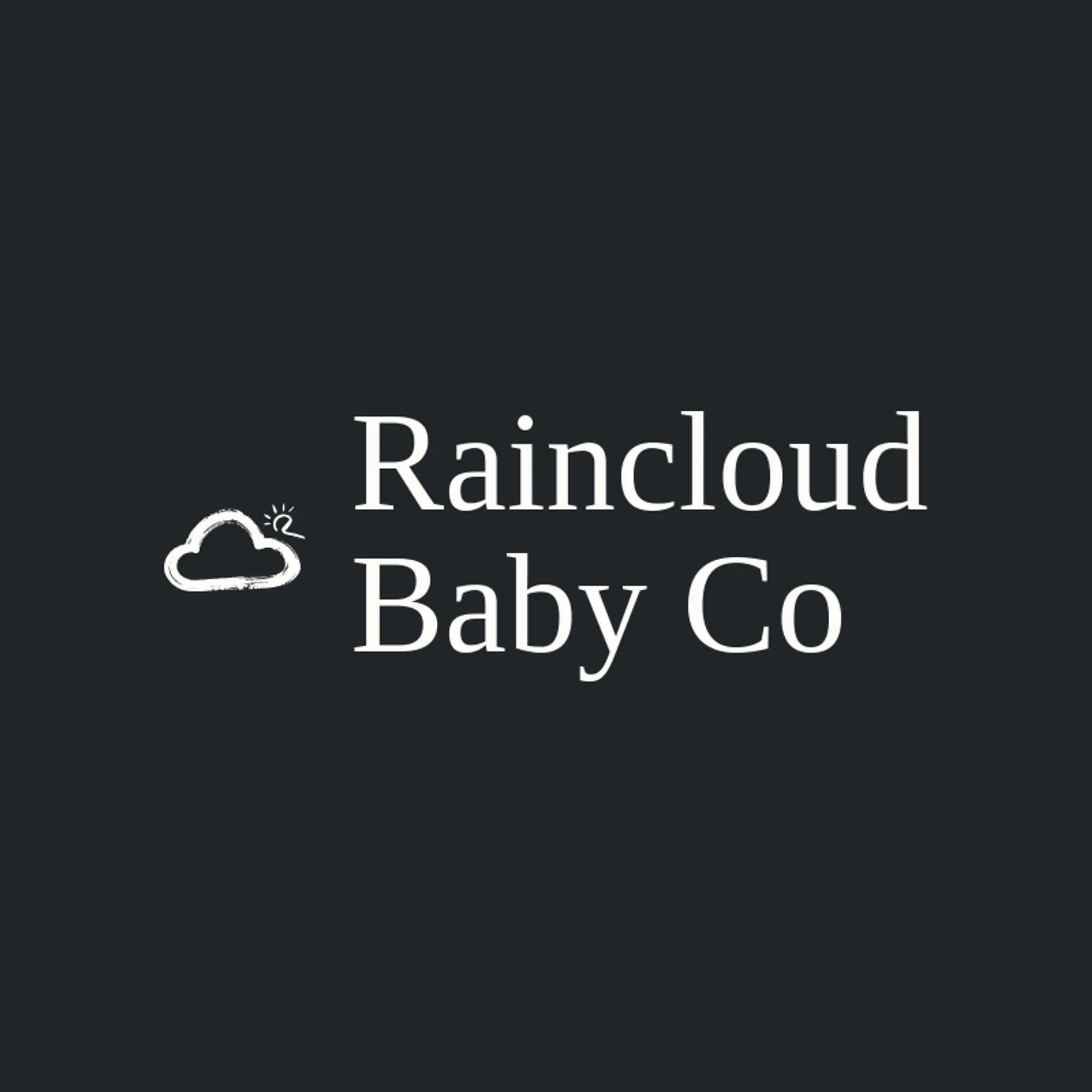 Raincloud Baby Co logo for baby