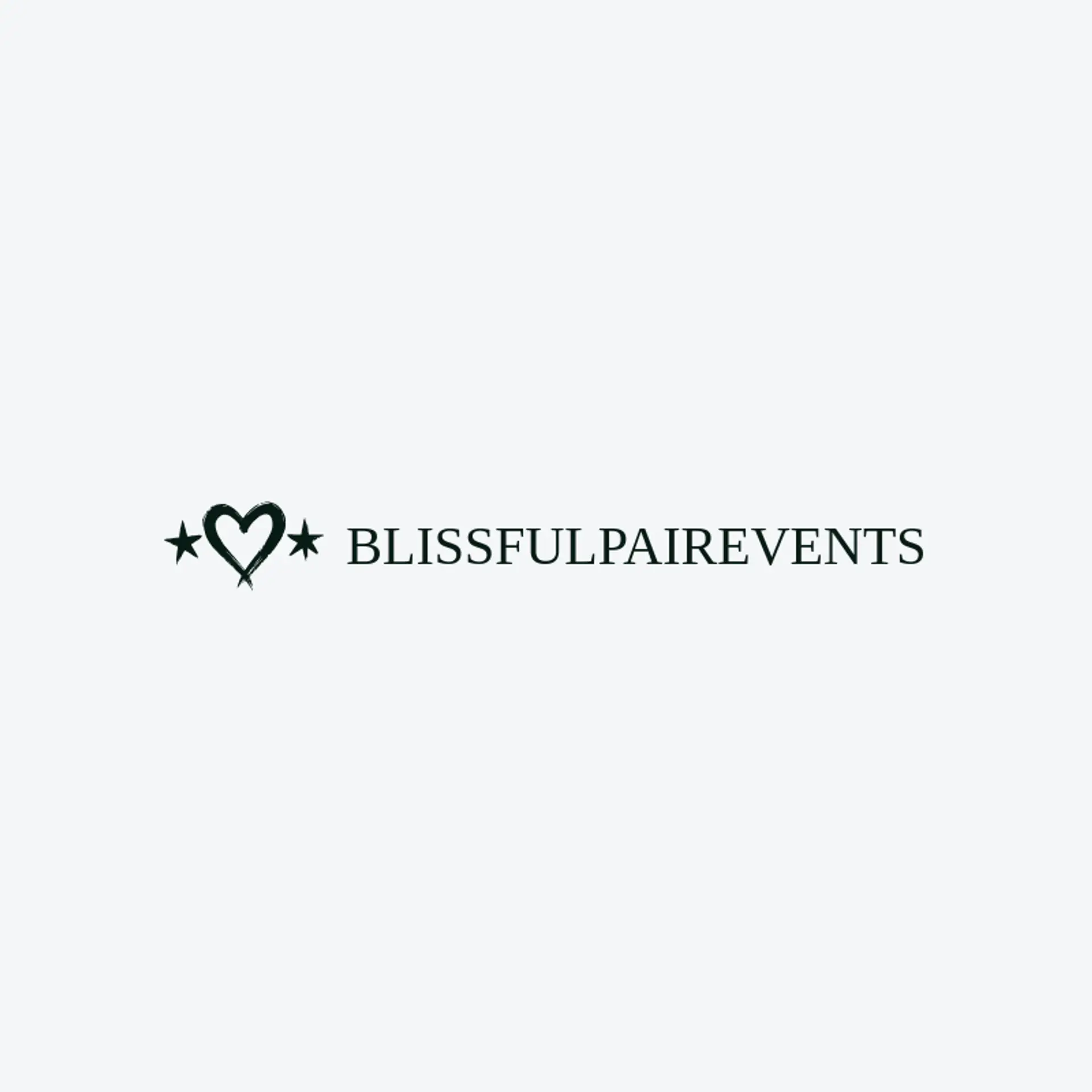 Blissful Pair Events logo for valentine
