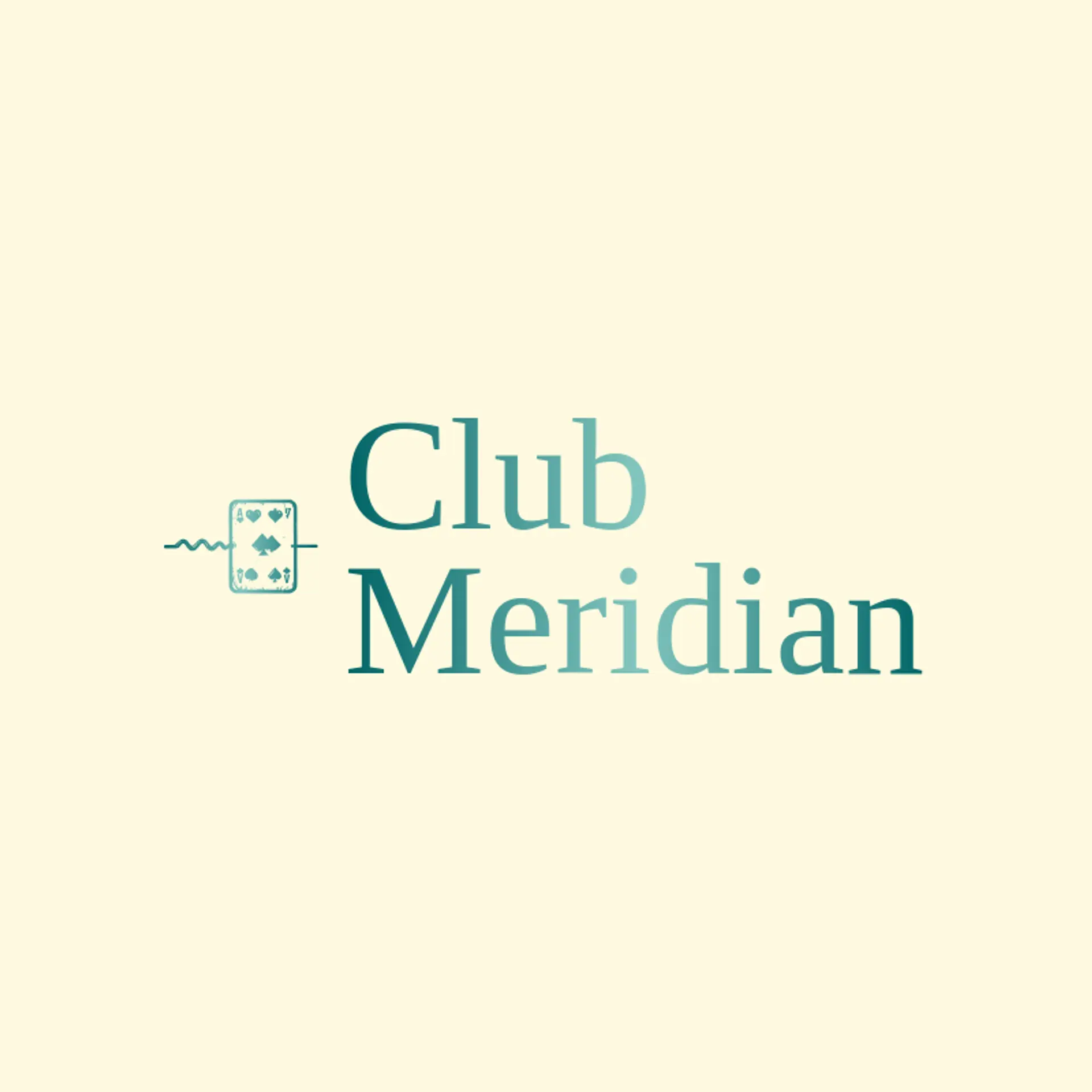Club Meridian logo for poker
