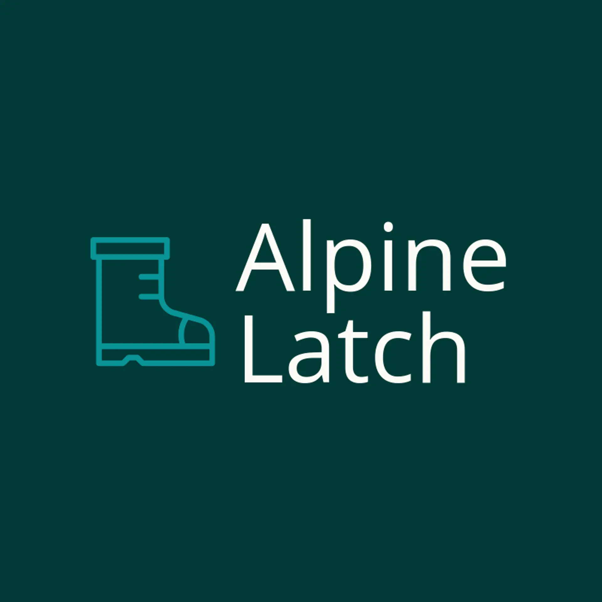 Alpine Latch logo for boot