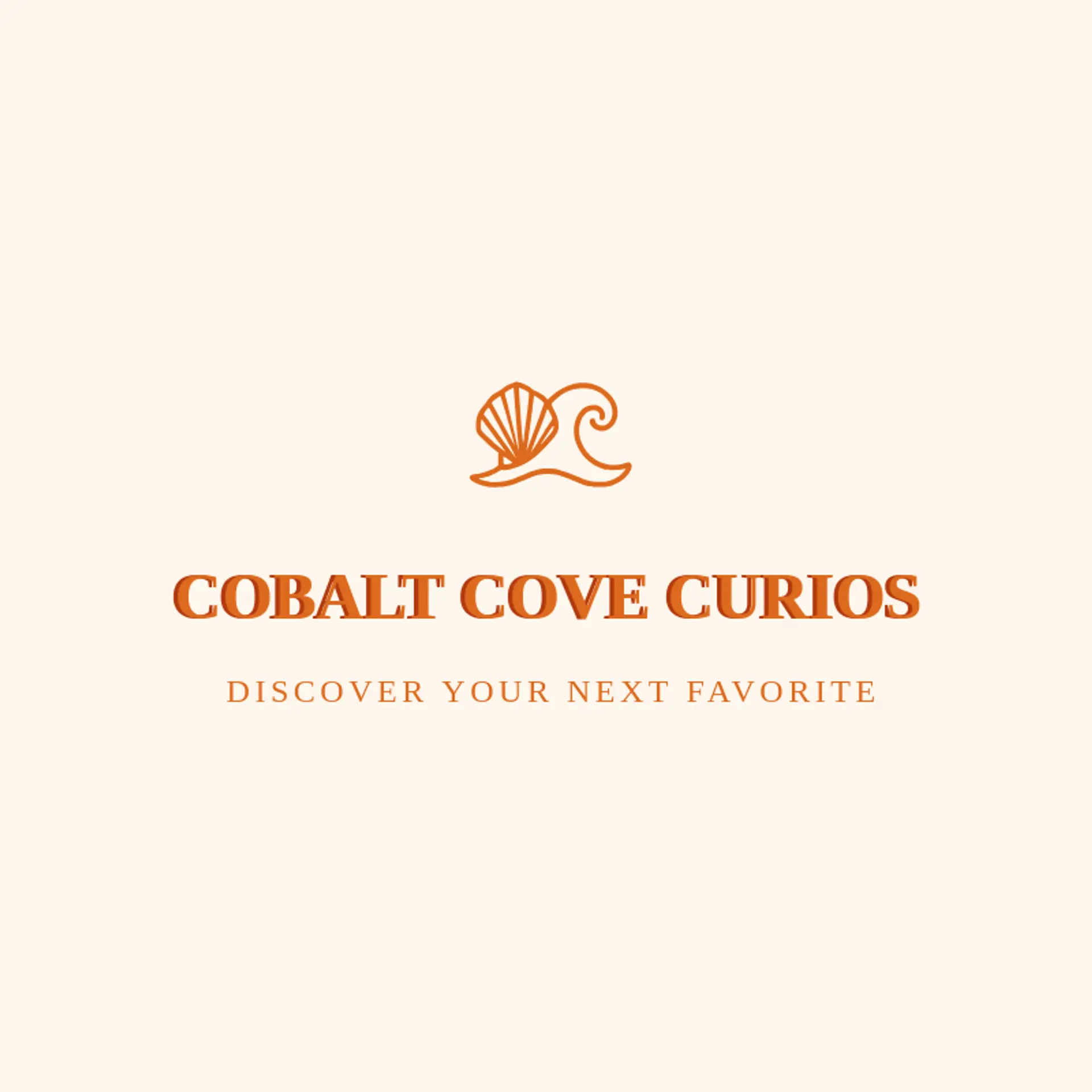 Cobalt Cove Curios logo for shell