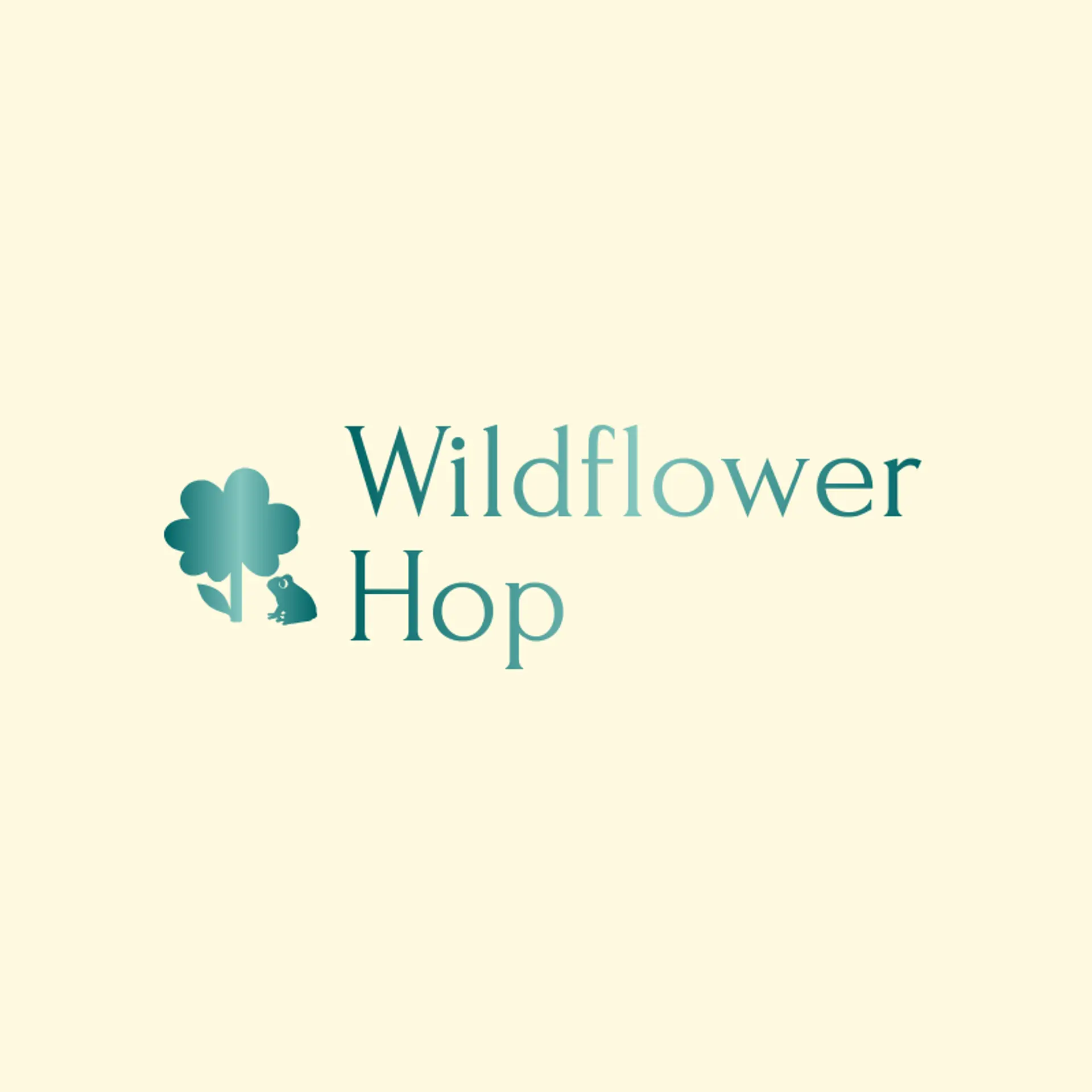 Wildflower Hop logo for frog