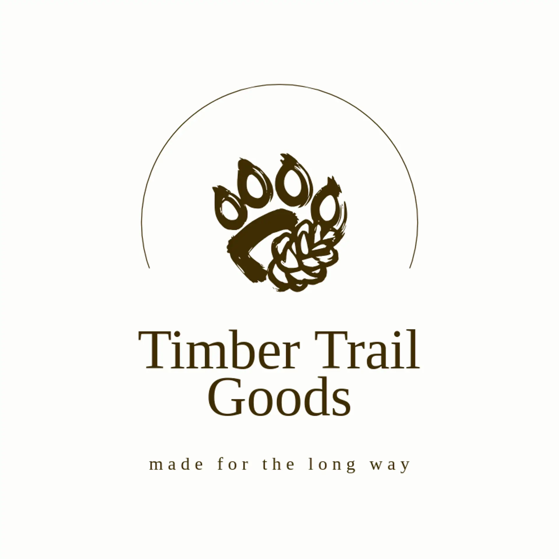 Timber Trail Goods logo for grizzly bear