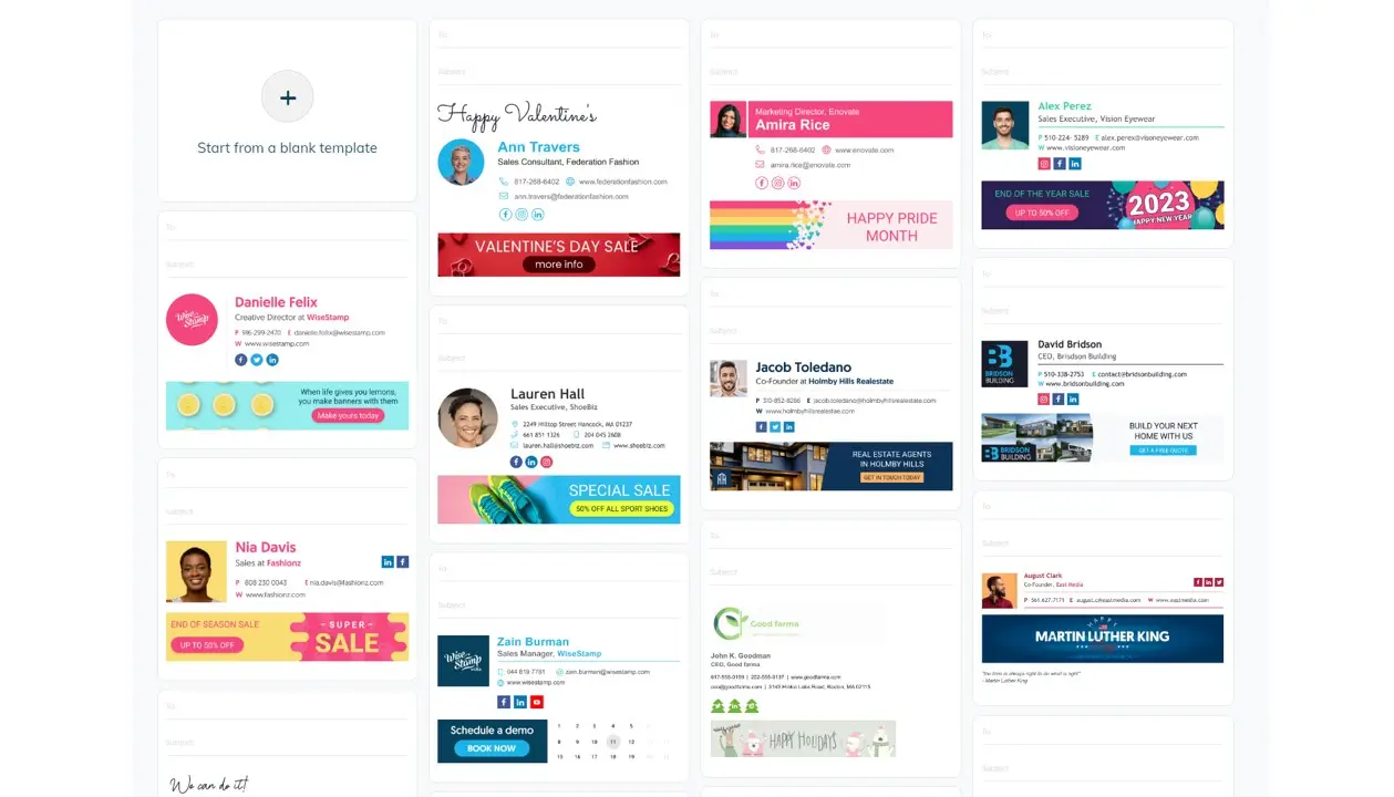 Wisestamp email signature generator