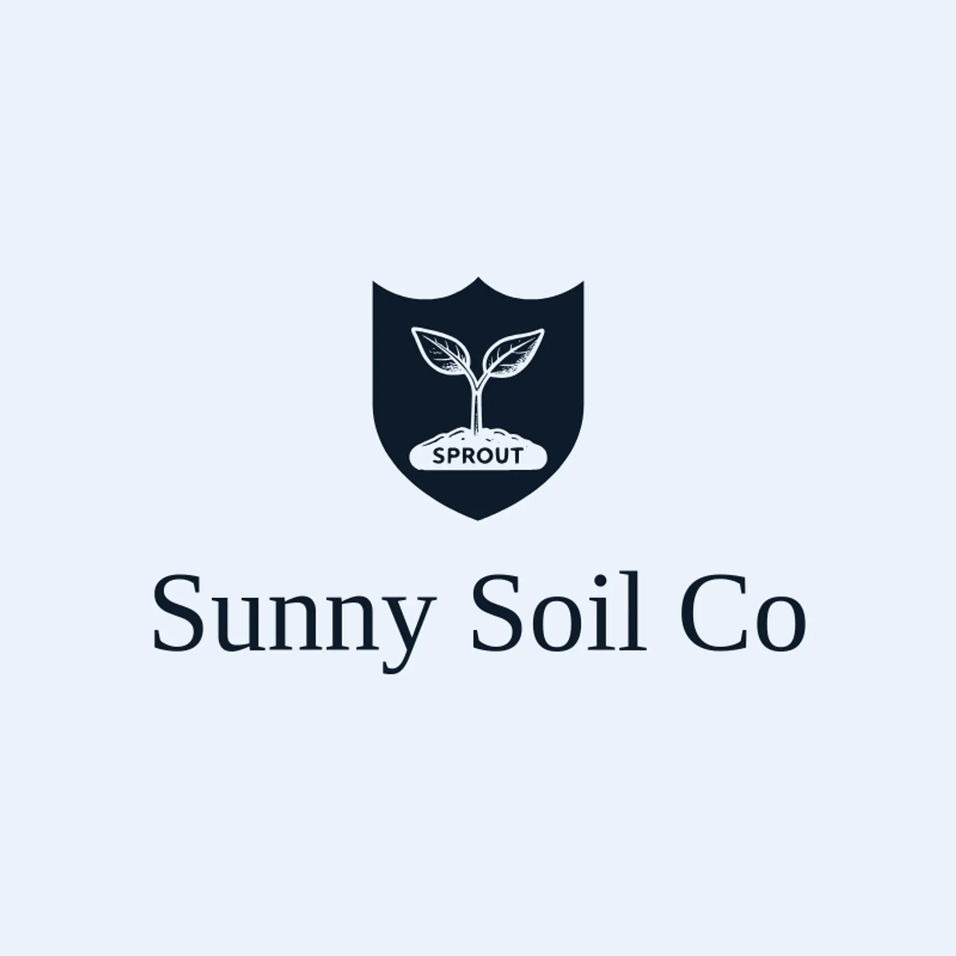 Sunny Soil Co logo for gardening