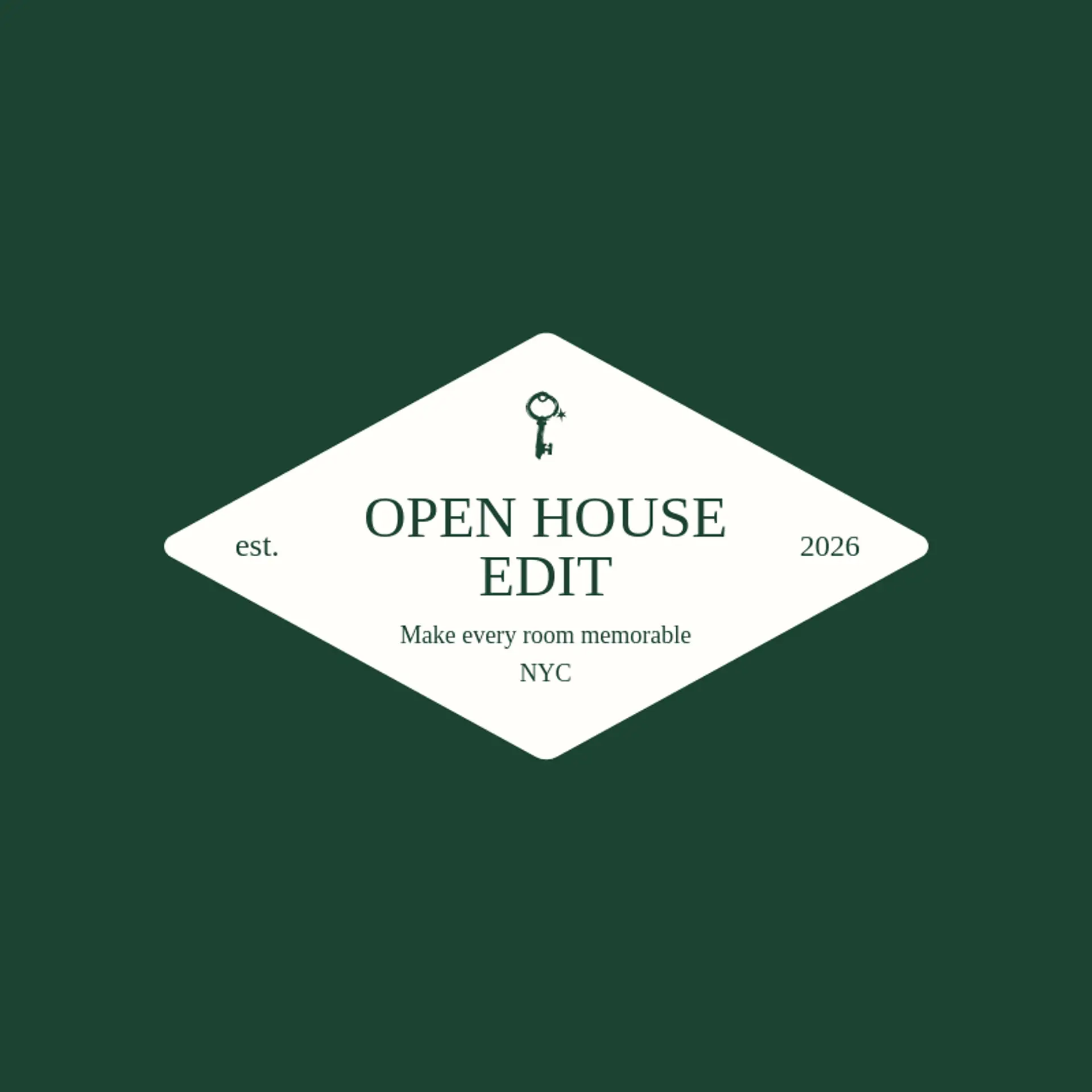 Open House Edit logo for home staging