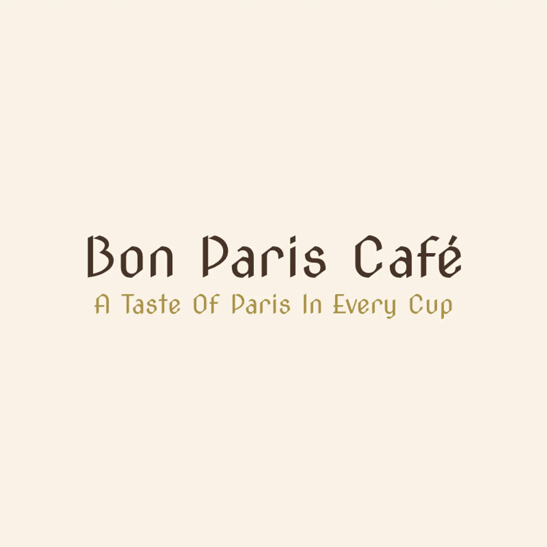 Café Merveilleux logo for french cafe