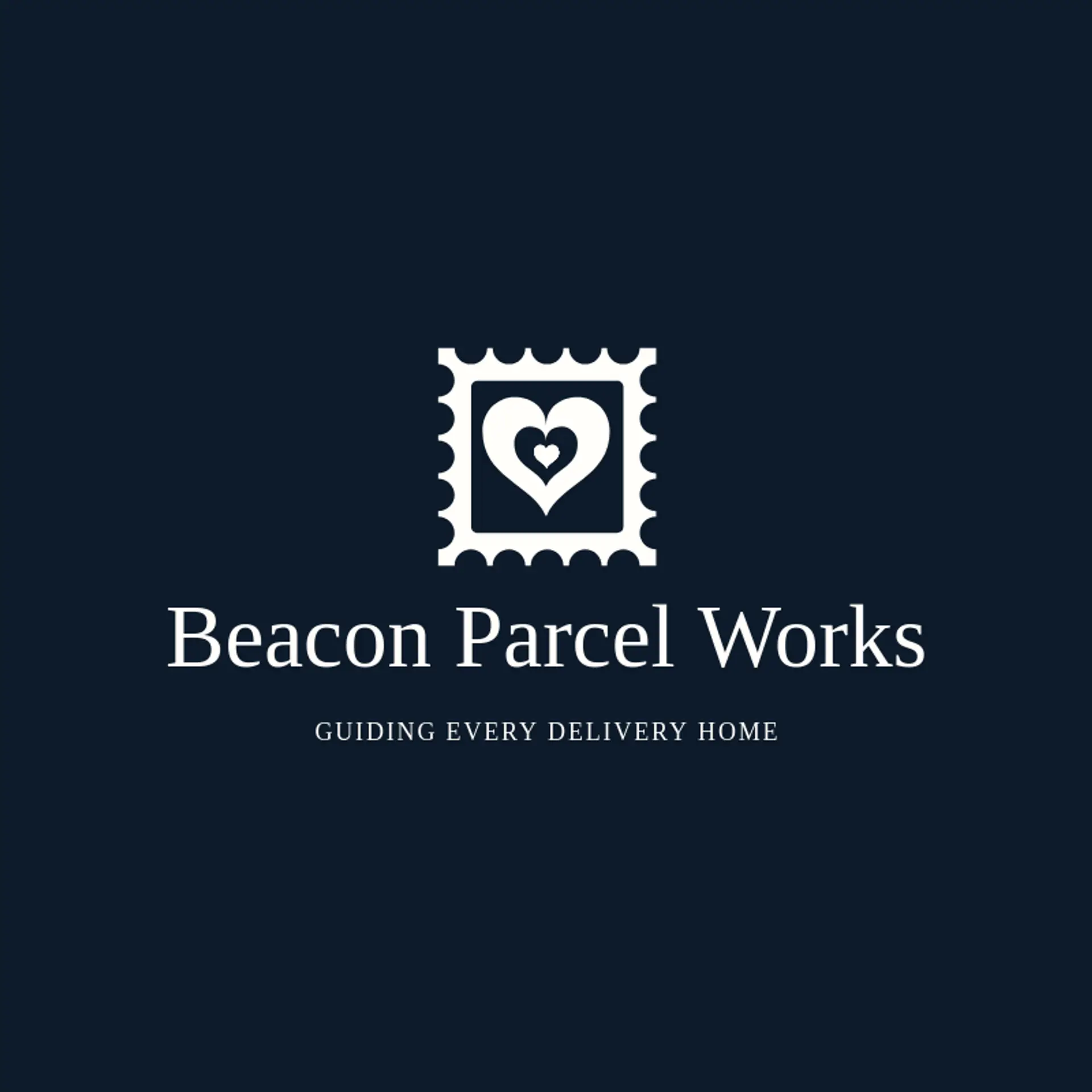Beacon Parcel Works logo for post office