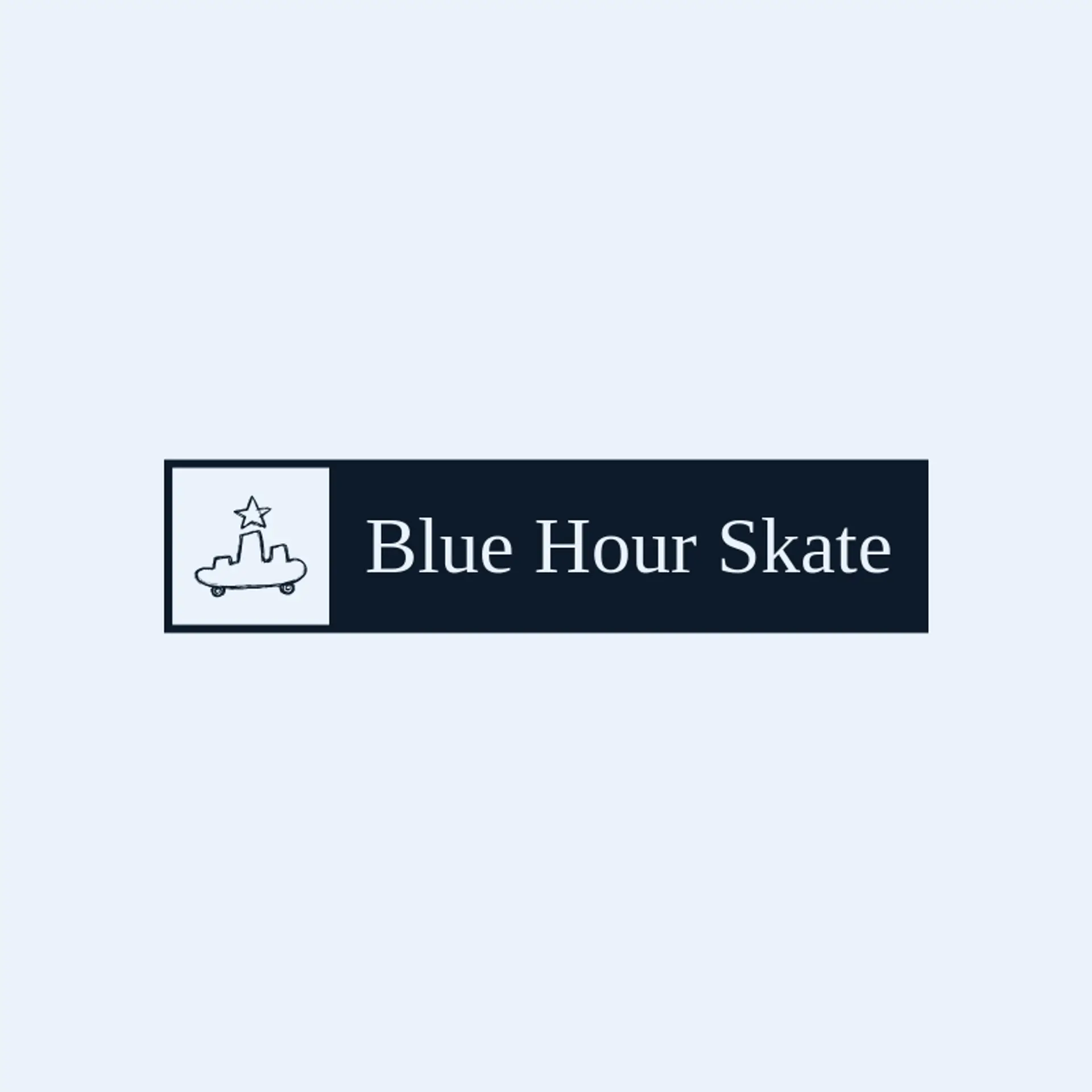 Blue Hour Skate logo for skate