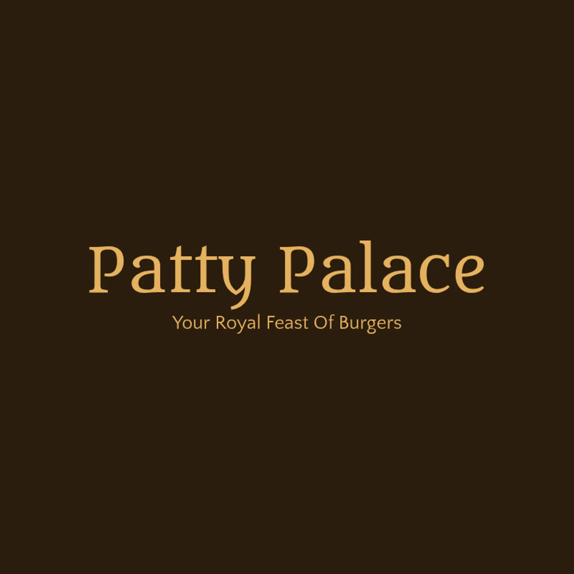 Patty Palace logo for burger restaurant