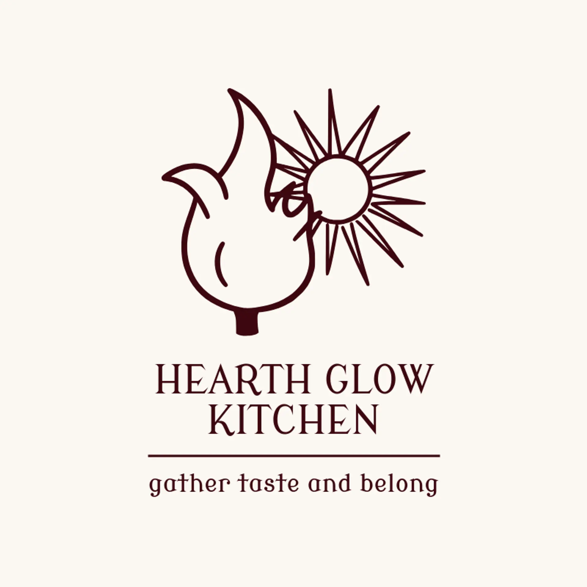 Hearth Glow Kitchen logo for kitchen