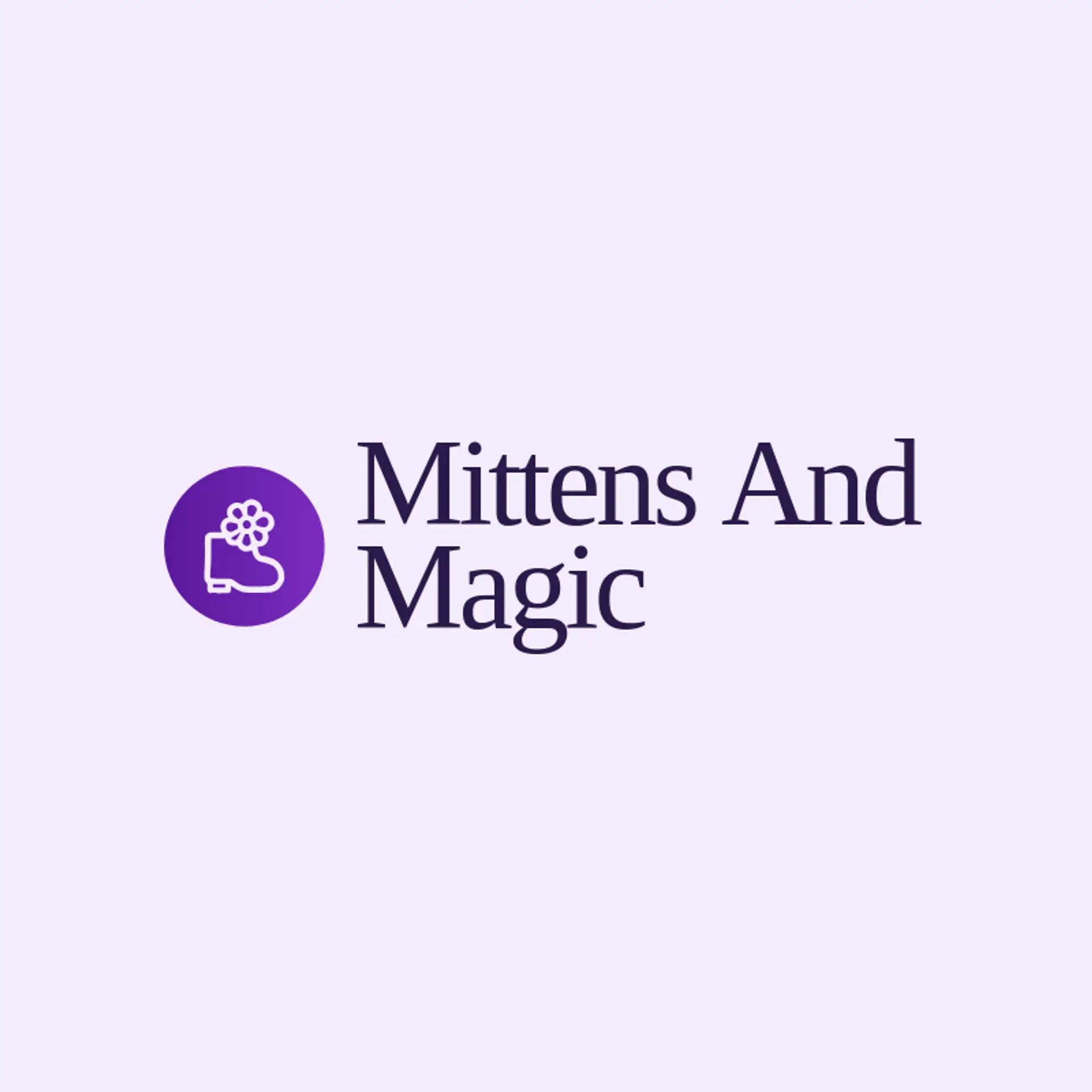 Mittens and Magic logo for kids clothing