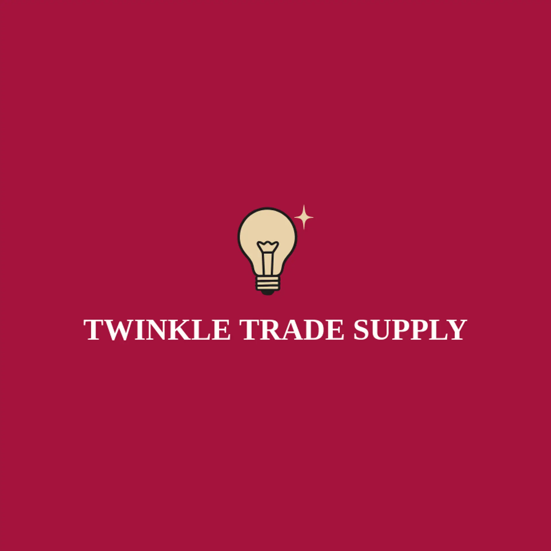 Twinkle Trade Supply logo for lightbulb