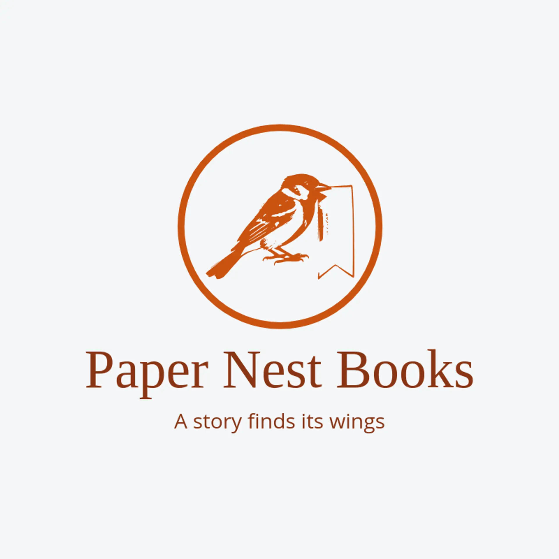 Paper Nest Books logo for sparrow