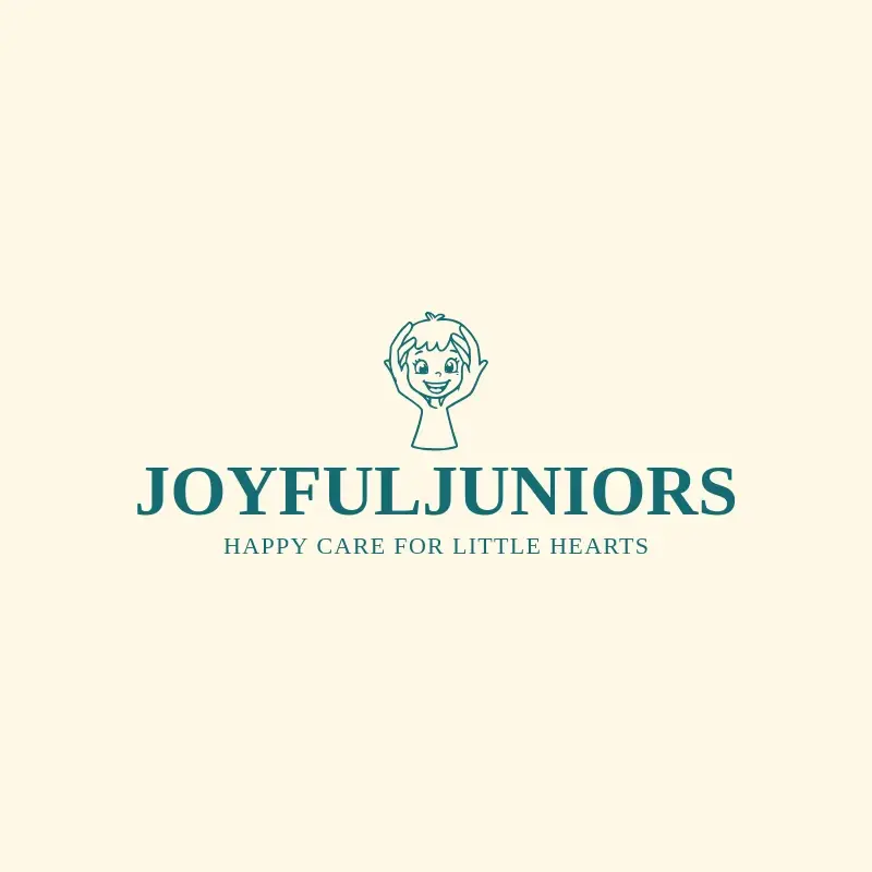 The babysitting name JoyfulJuniors as a branded logo with a single color icon