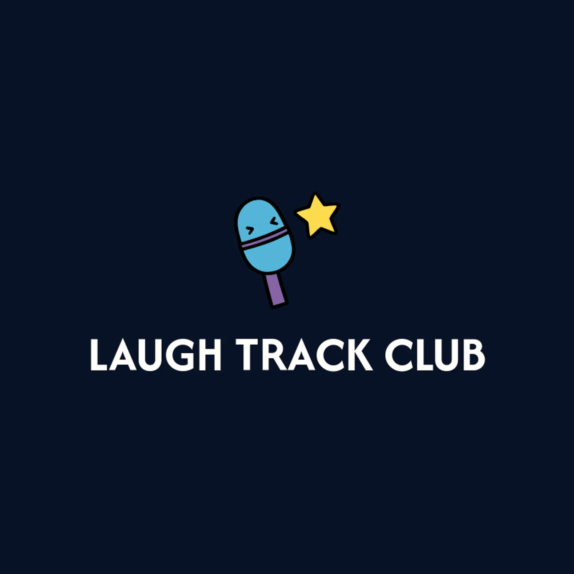Laugh Track Club logo for comedy