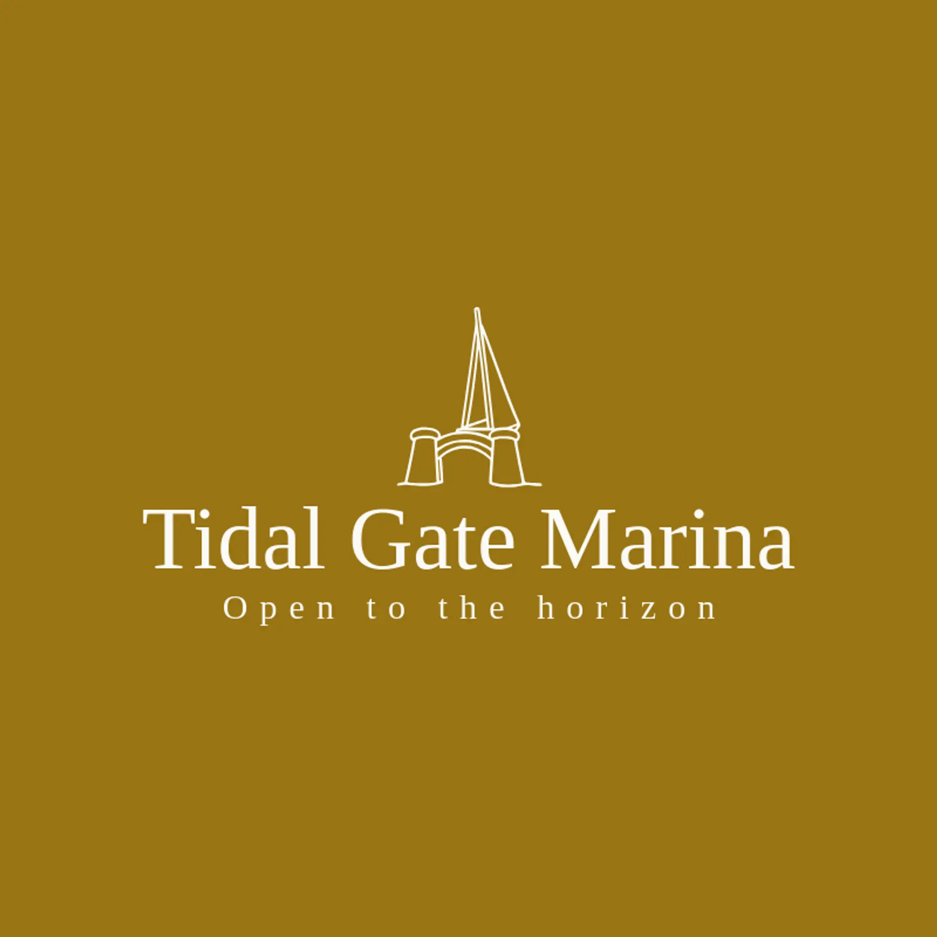 Tidal Gate Marina logo for harbor