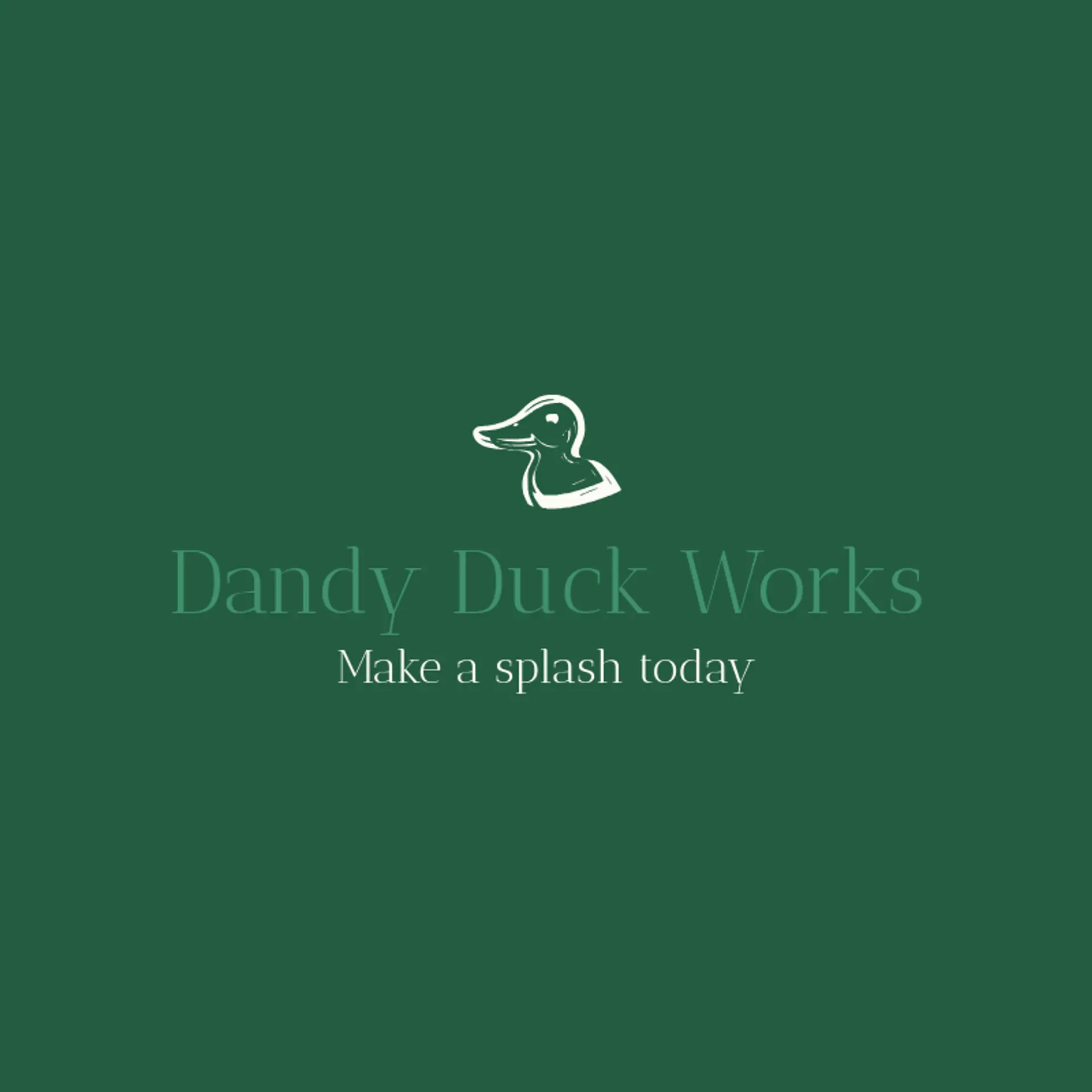 Dandy Duck Works logo for character