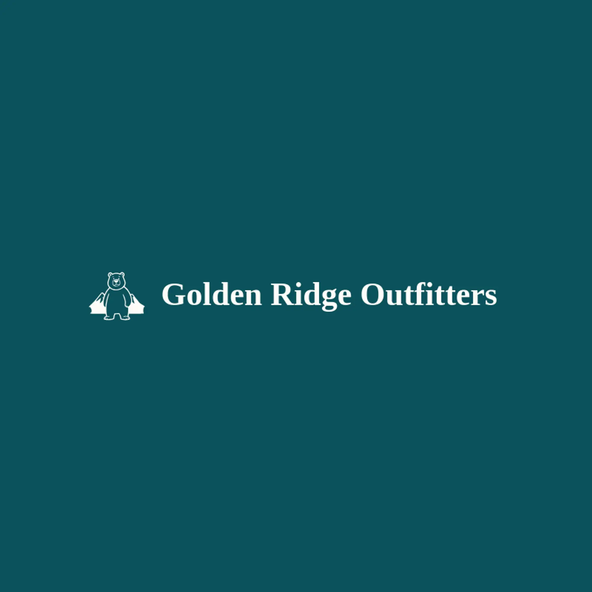 Golden Ridge Outfitters logo for grizzly bear