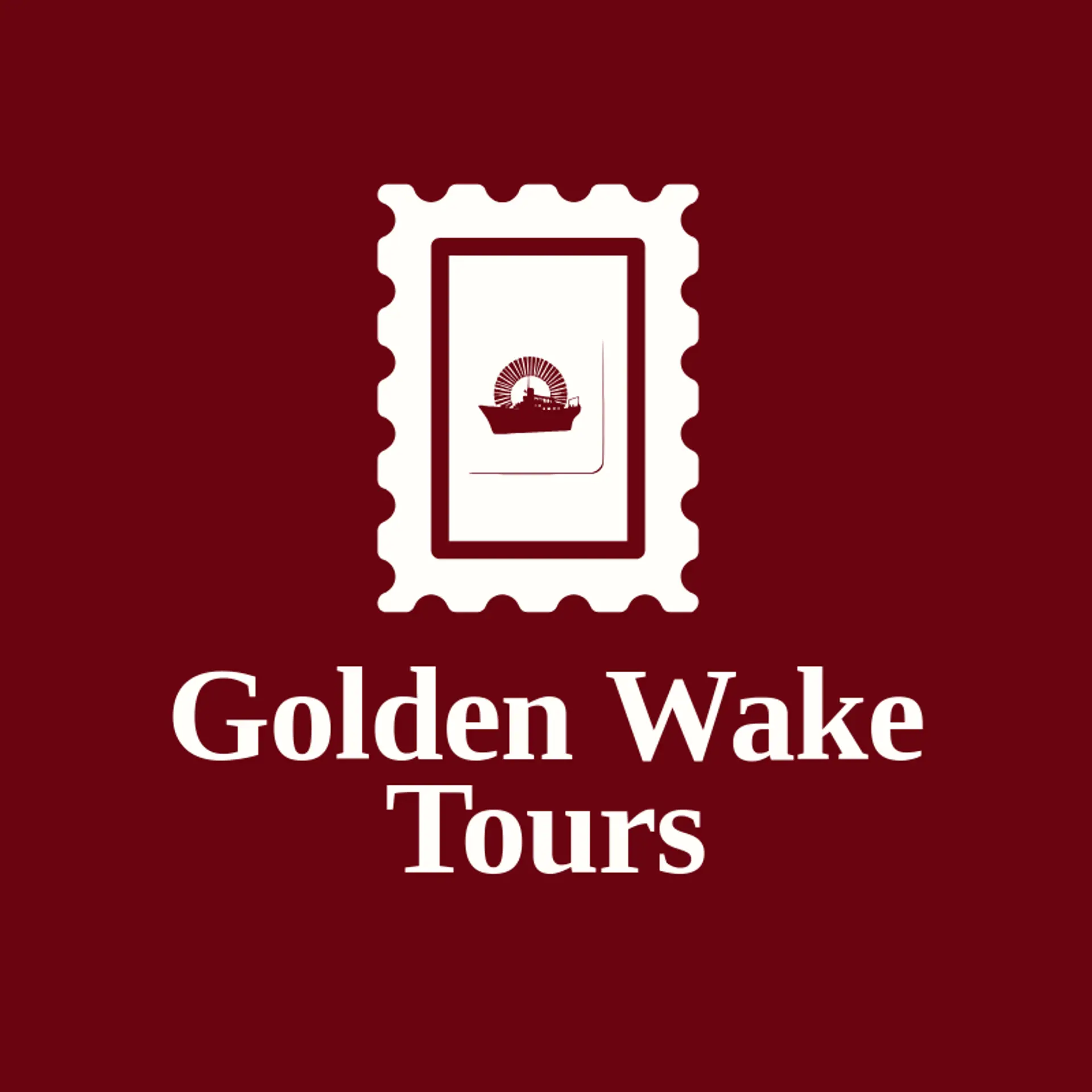 Golden Wake Tours logo for ship