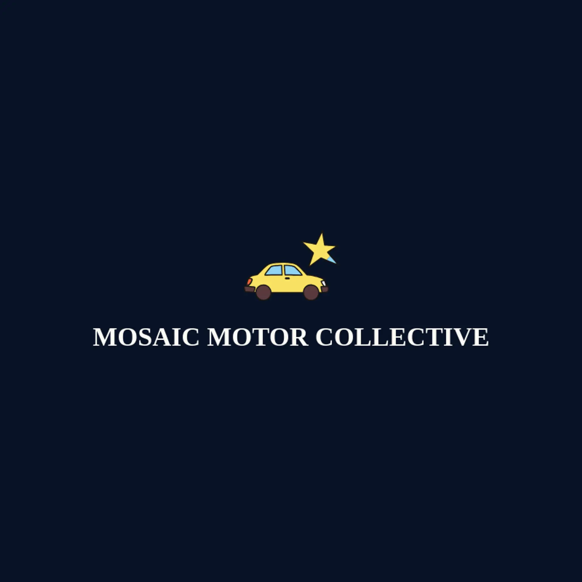 Mosaic Motor Collective logo for sedan