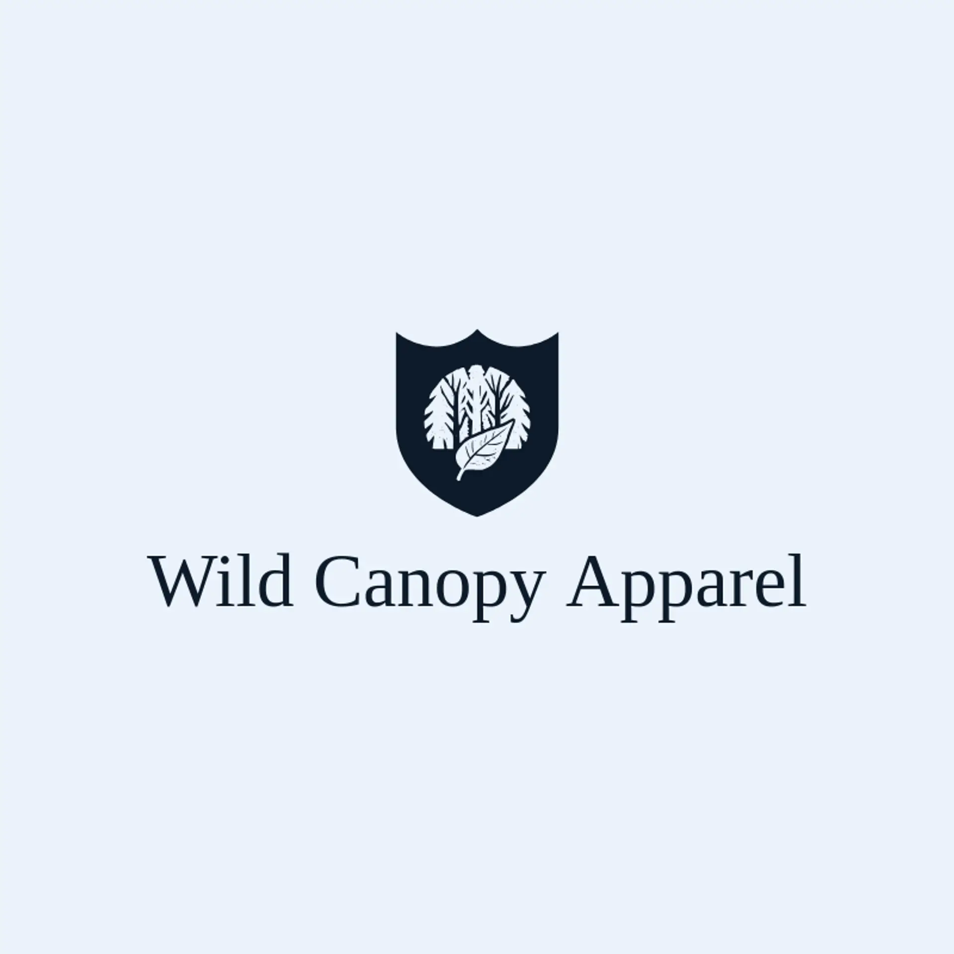 Wild Canopy Apparel logo for forest
