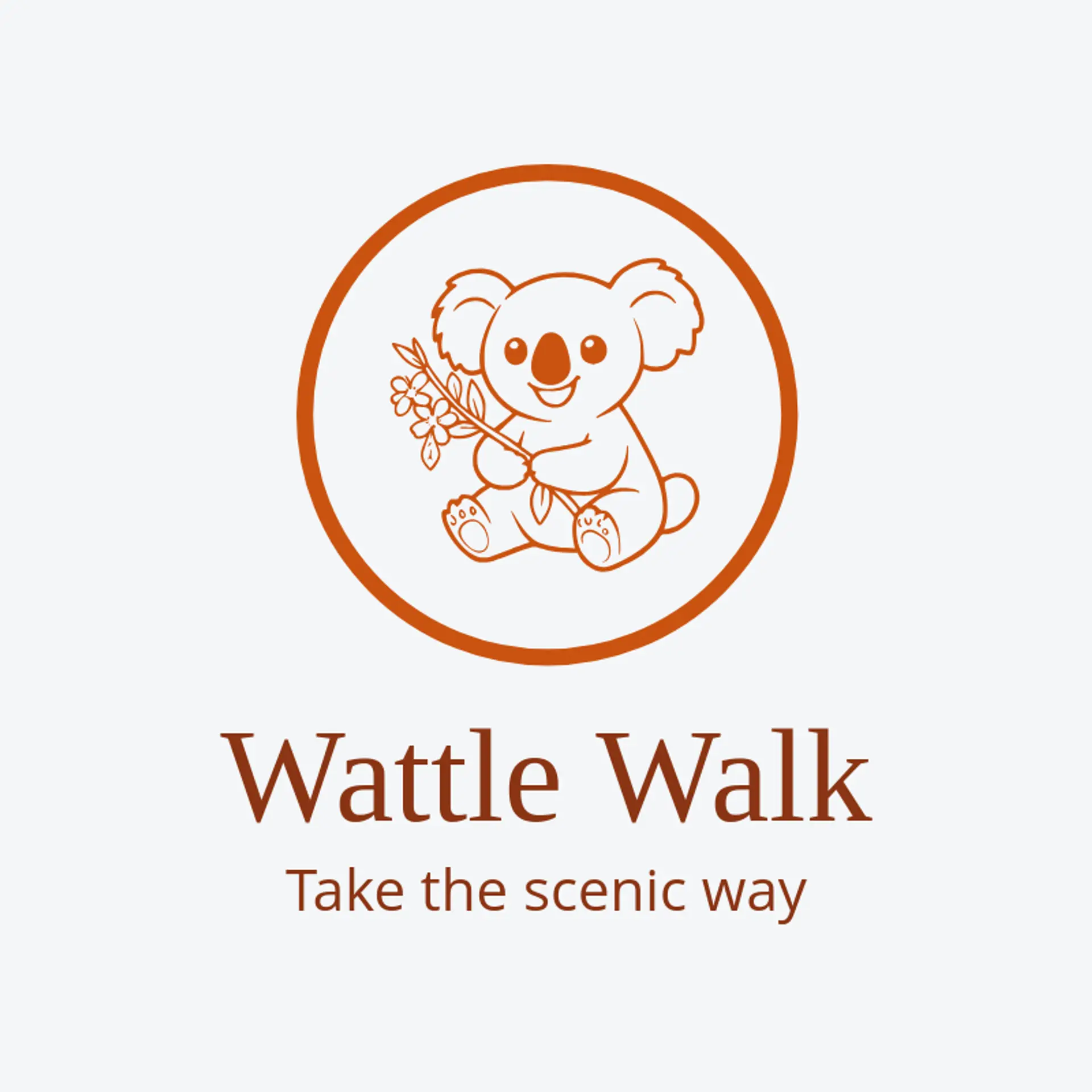 Wattle Walk logo for koala