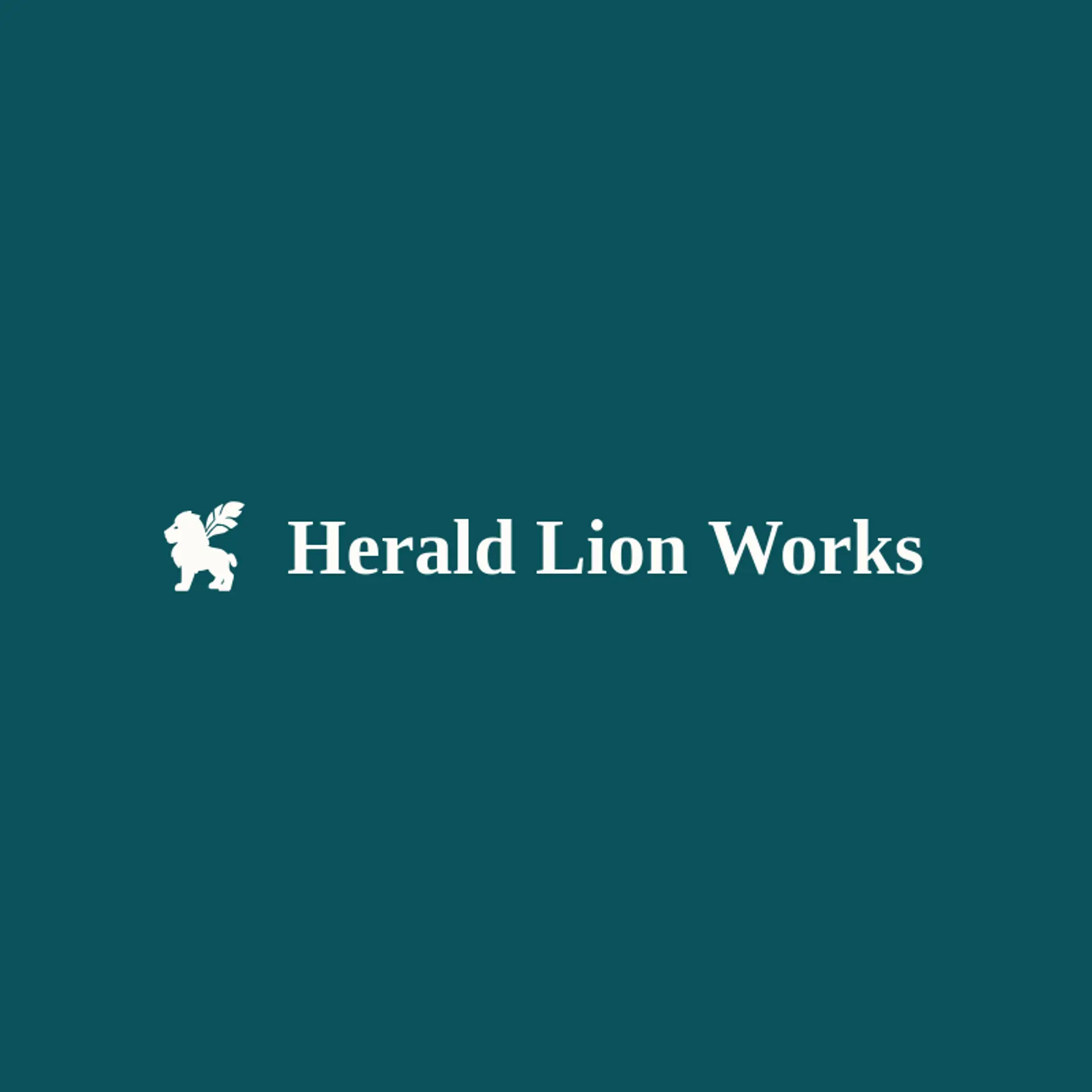 Herald Lion Works logo for knight