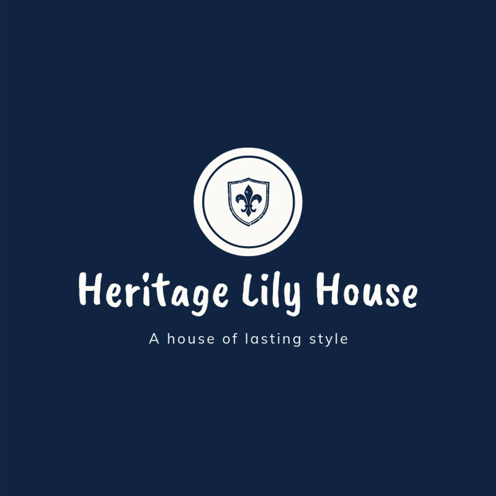 Heritage Lily House logo for fleur de lis