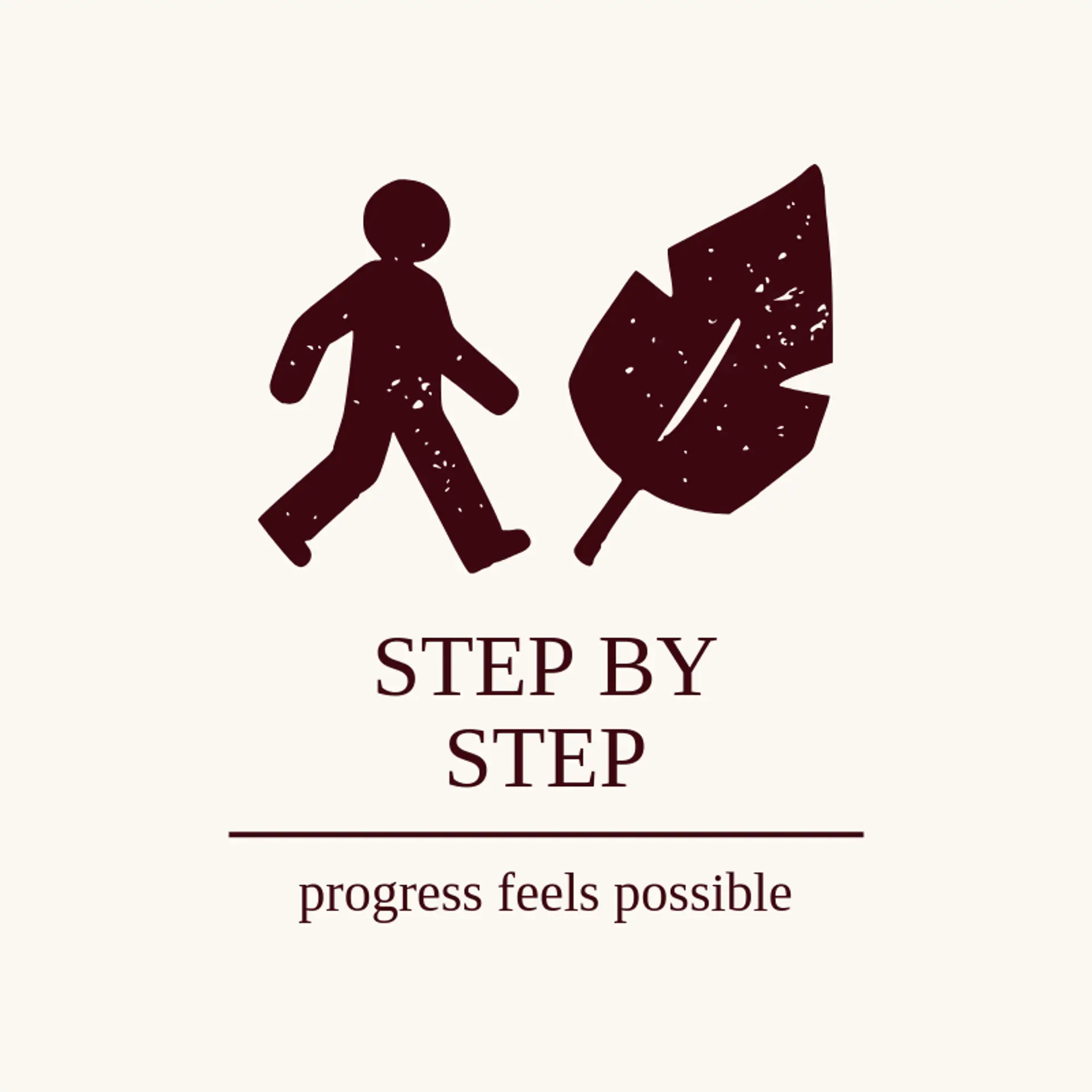Step by Step logo for person