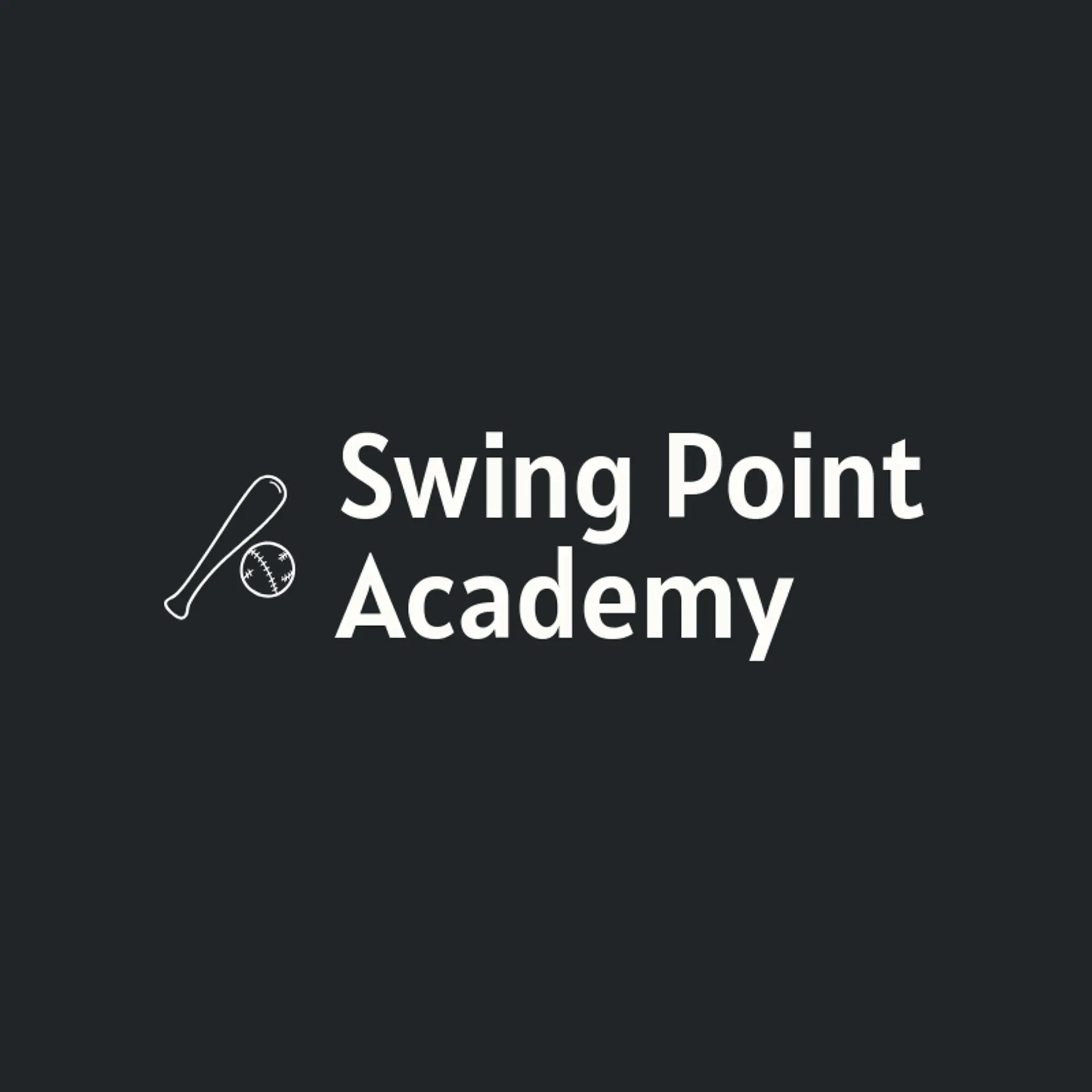 Swing Point Academy logo for softball