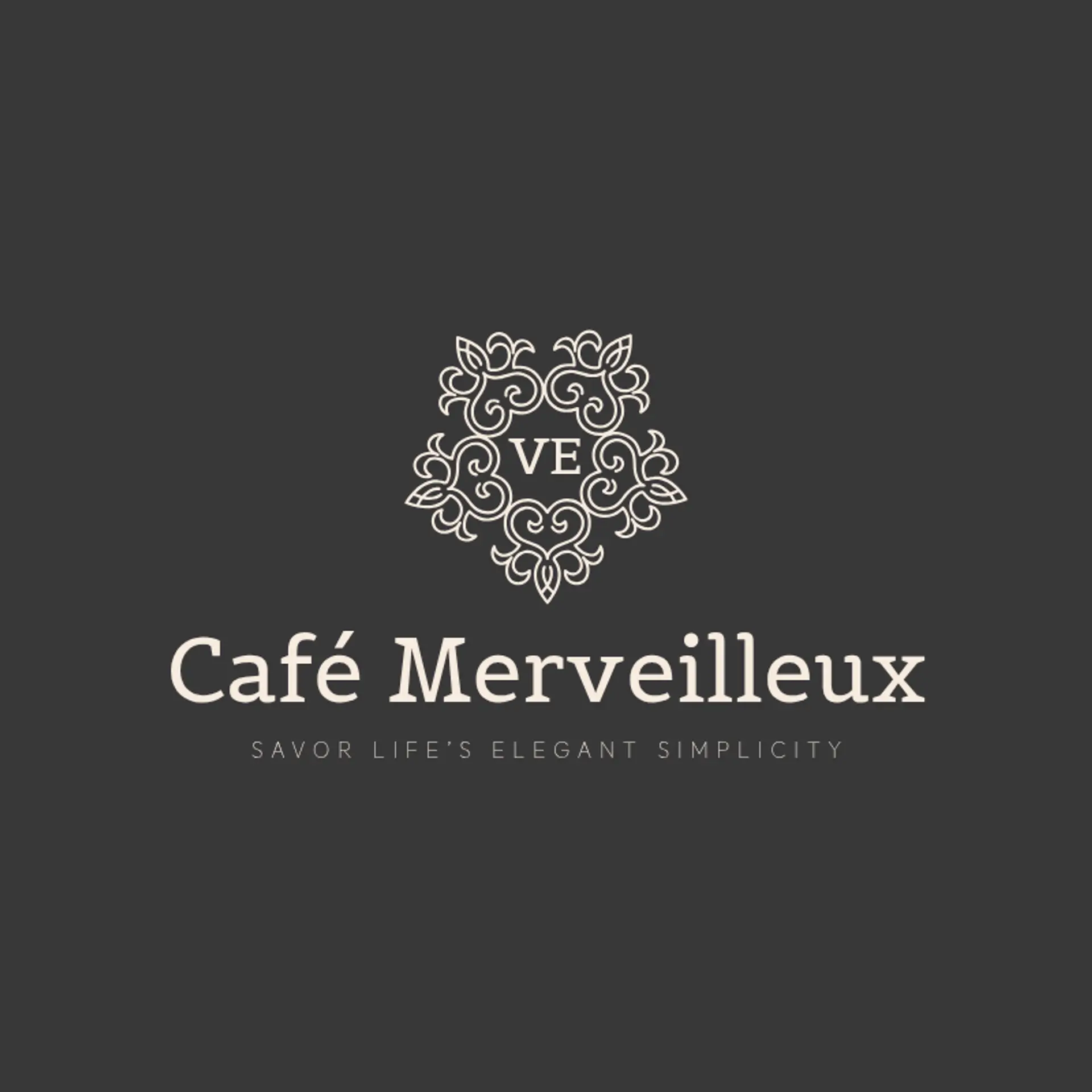 Le Petit Délices logo for french cafe