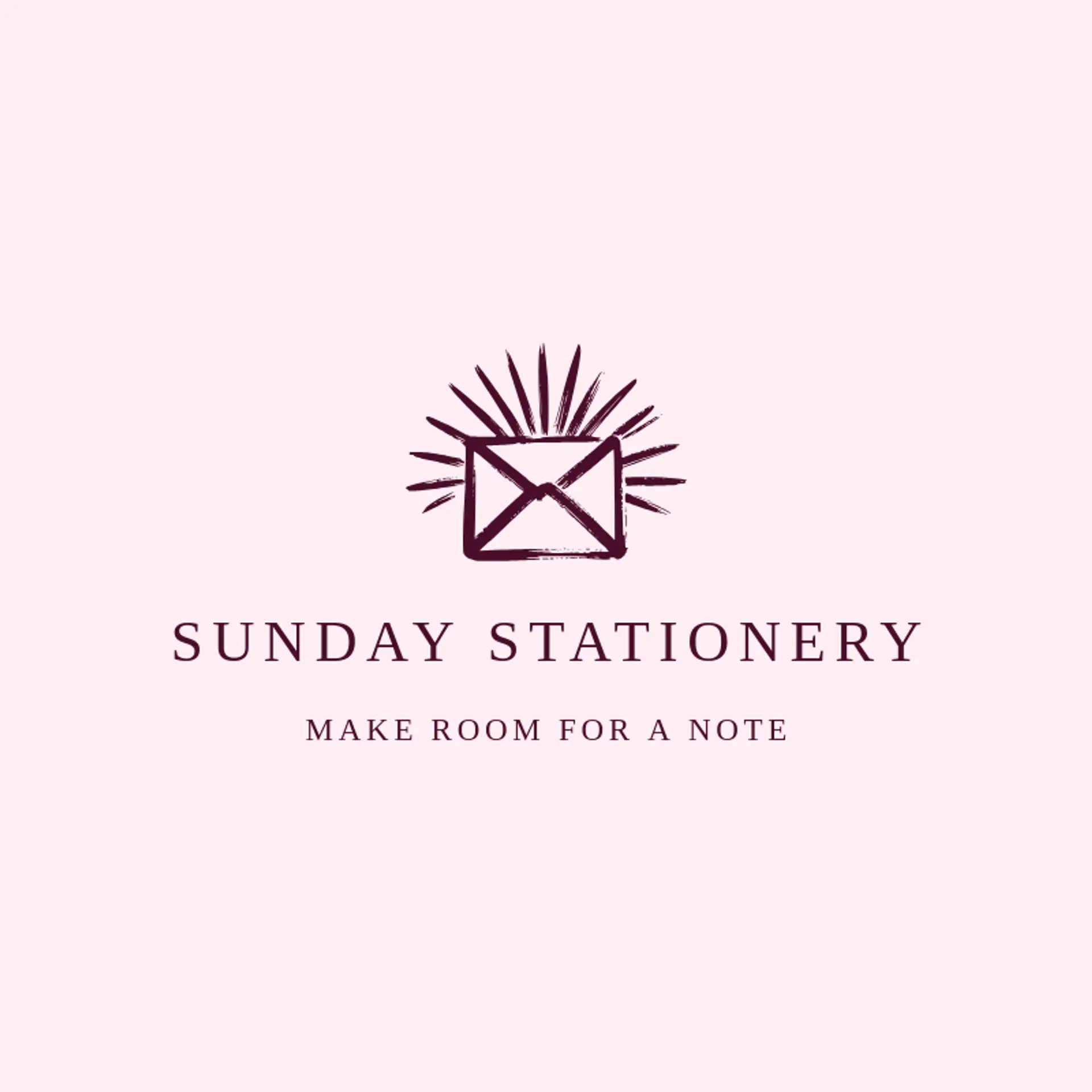 Sunday Stationery logo for envelope