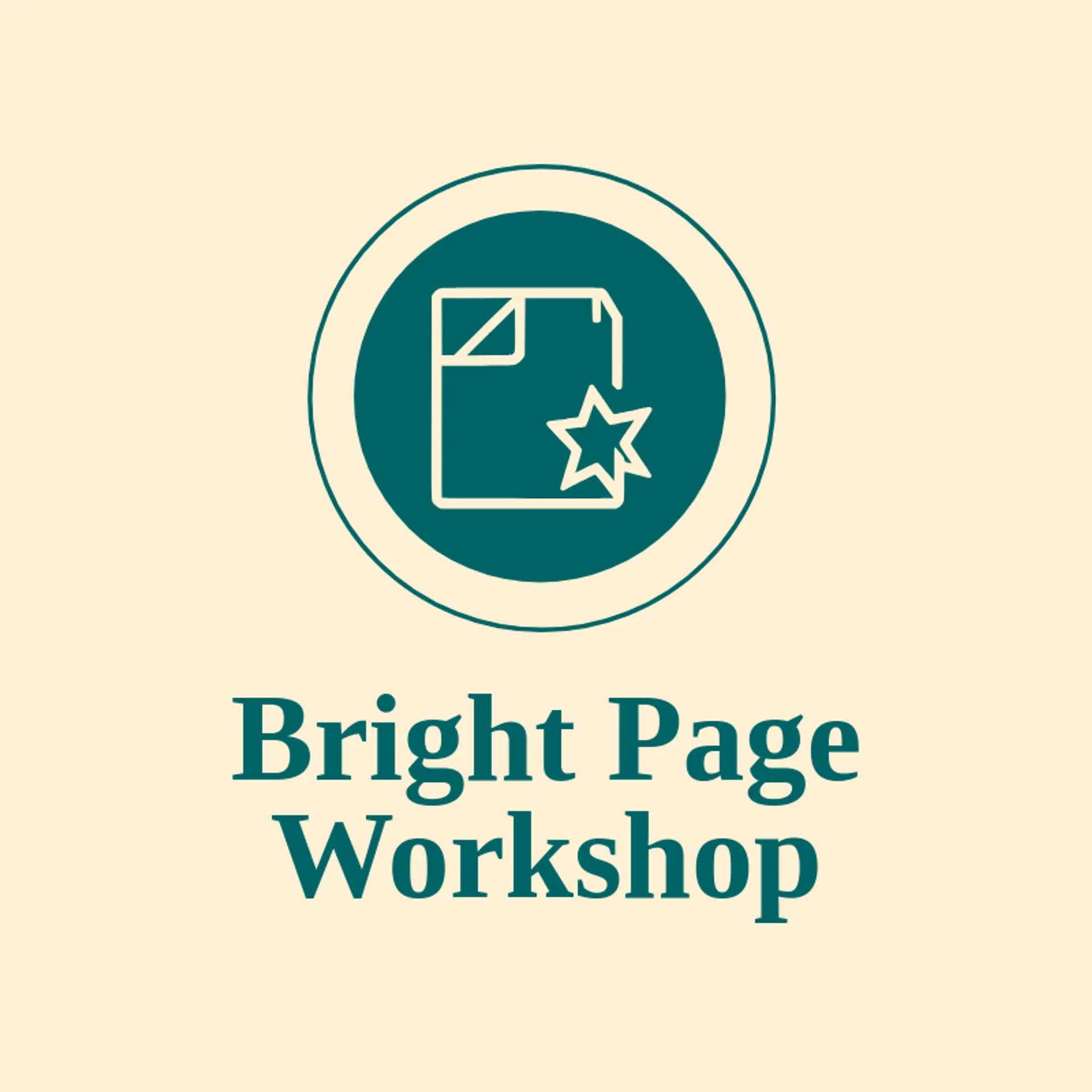 Bright Page Workshop logo for drawing