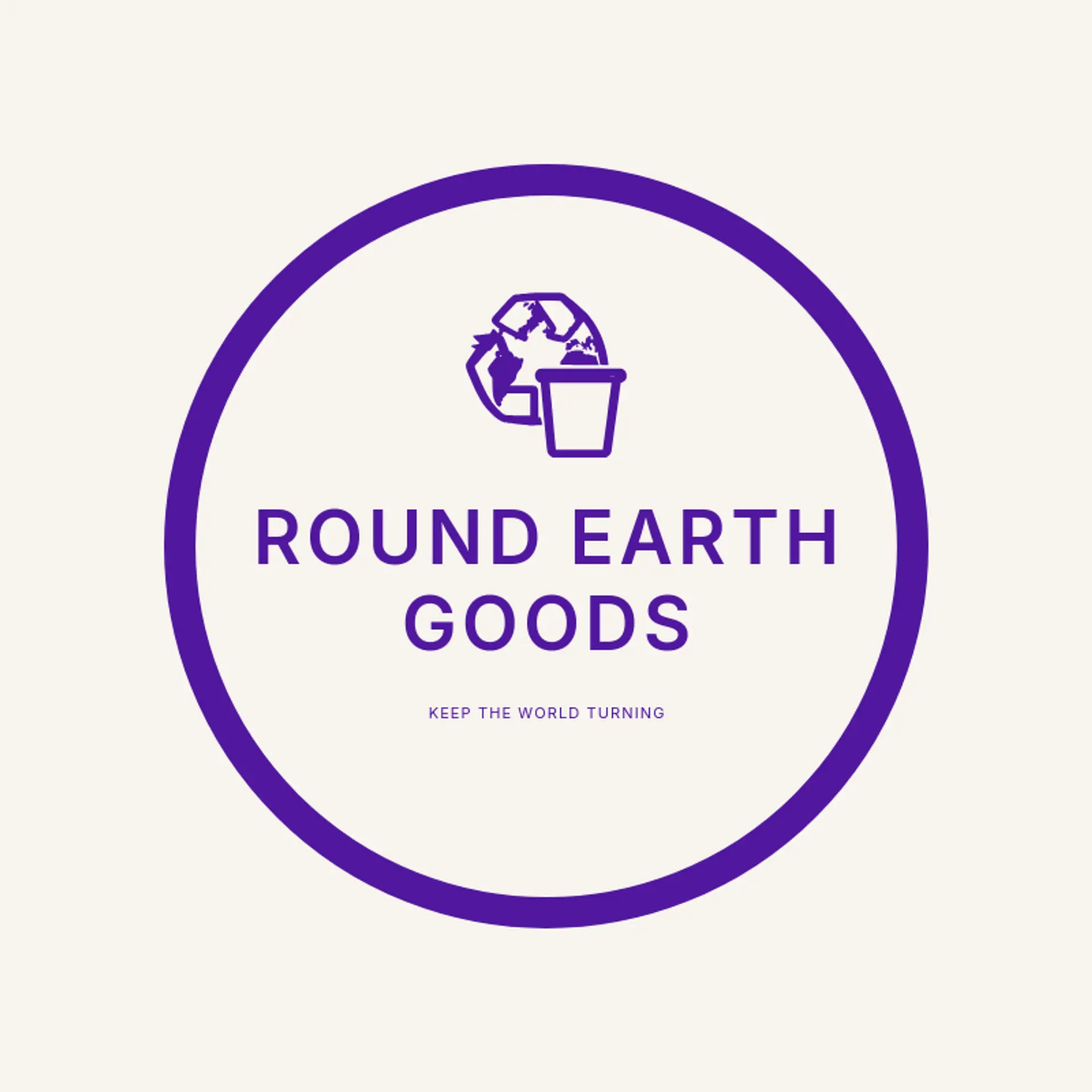 Round Earth Goods logo for recycle