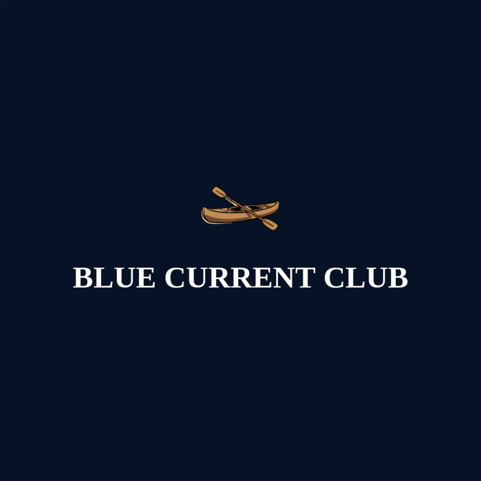 Blue Current Club logo for kayak