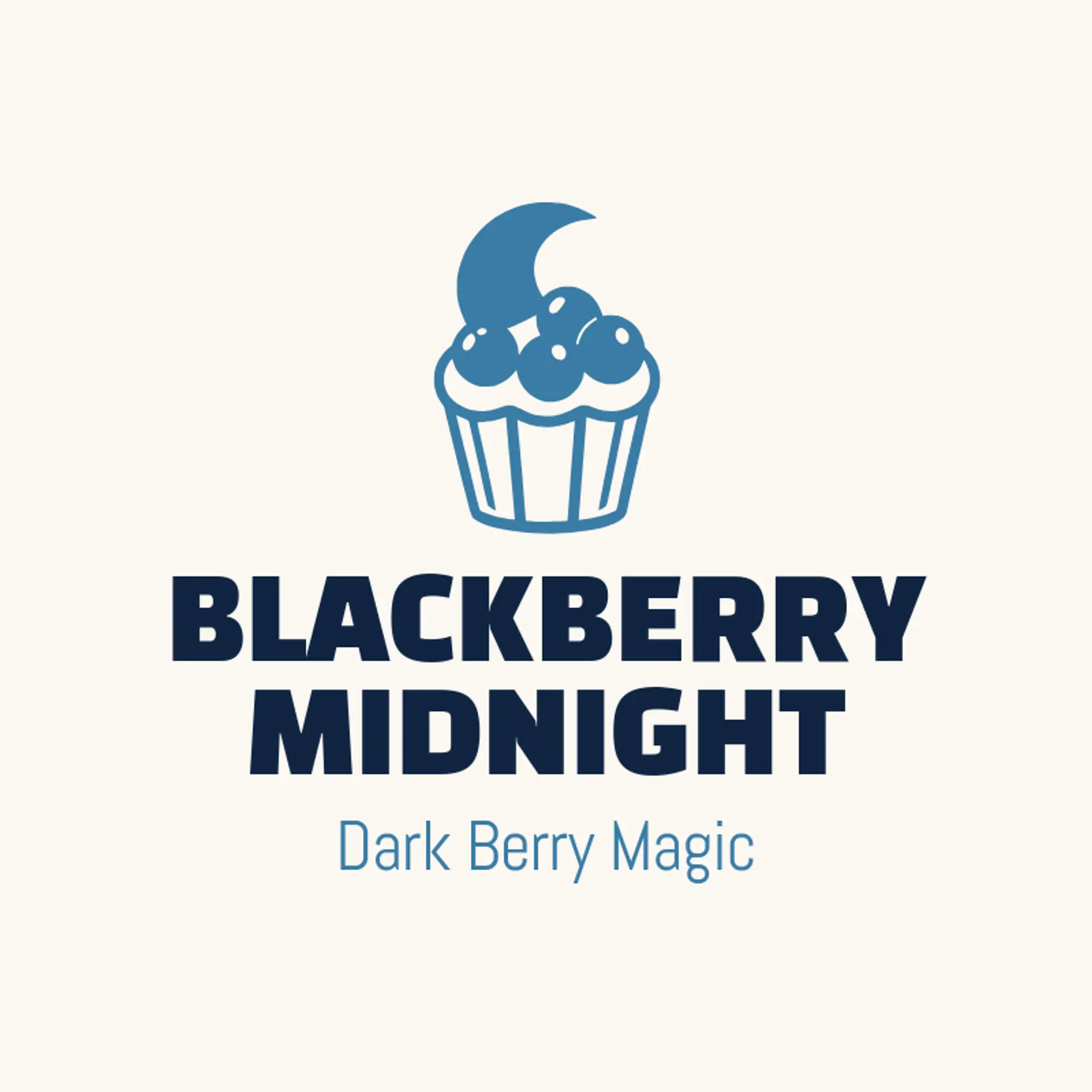 Blackberry Midnight logo for cupcake