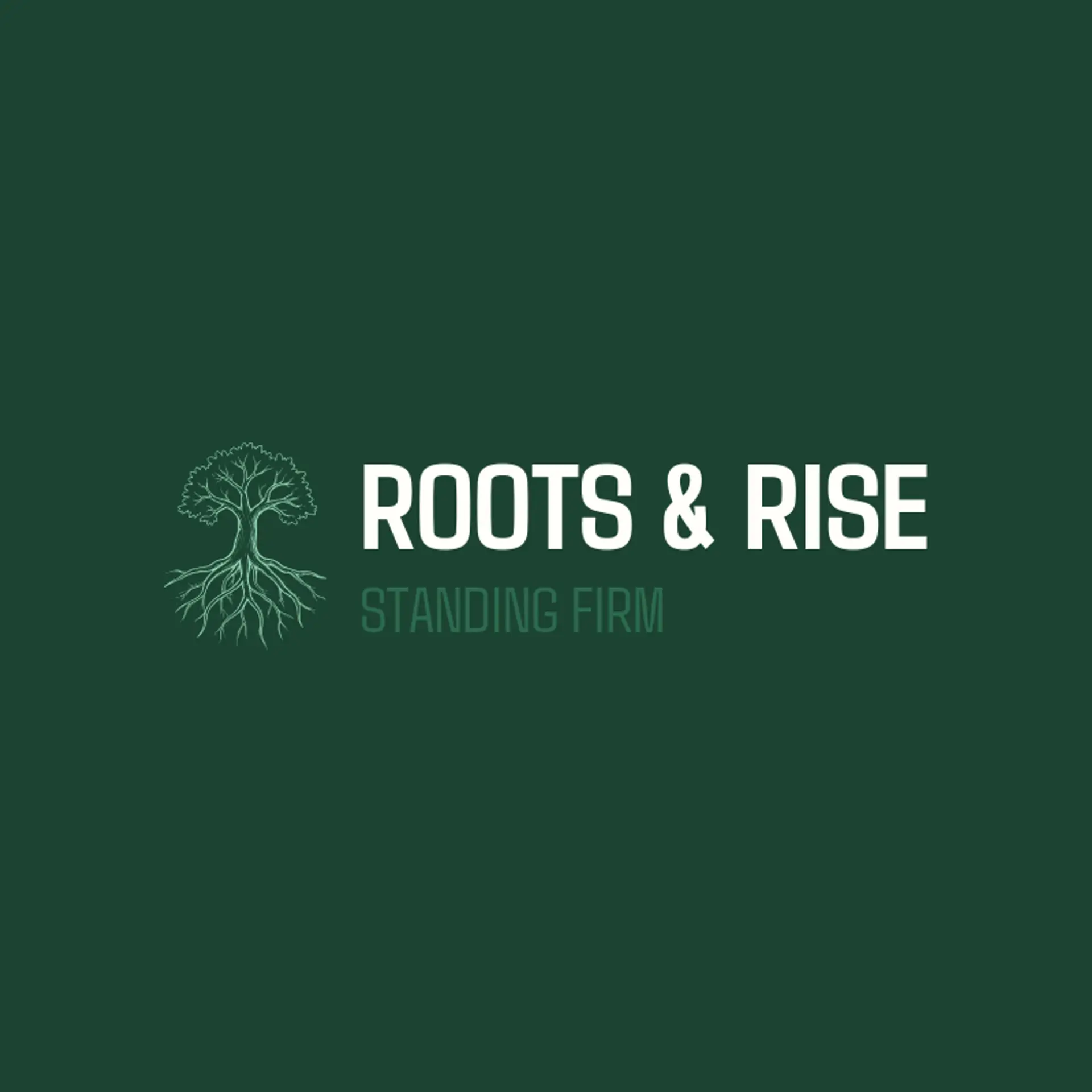 Roots & Rise logo for tree