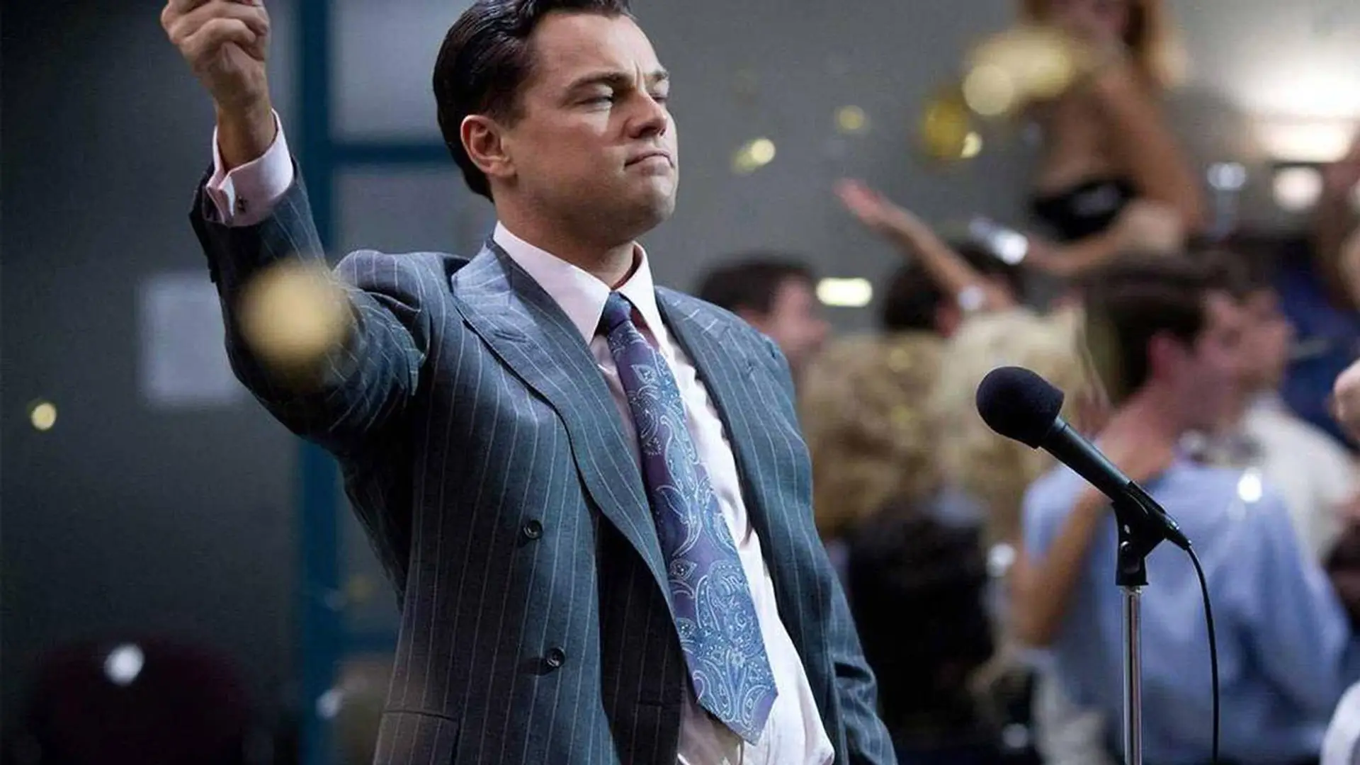 Leonardo DiCaprio's famous suit in The Wolf of Wall Street is Armani | Source: The National