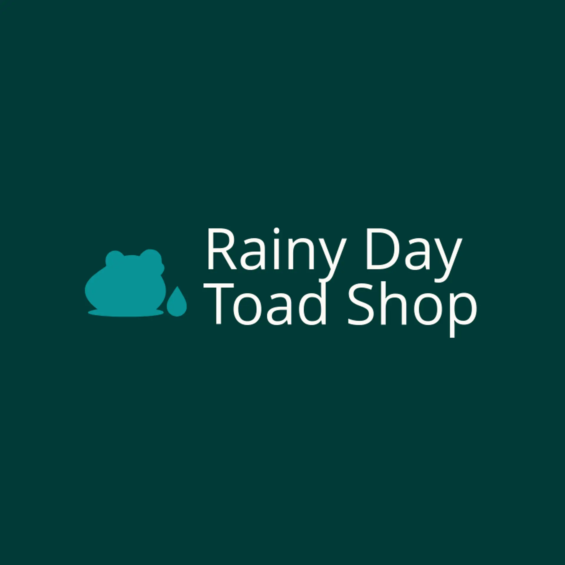 Rainy Day Toad Shop logo for toad
